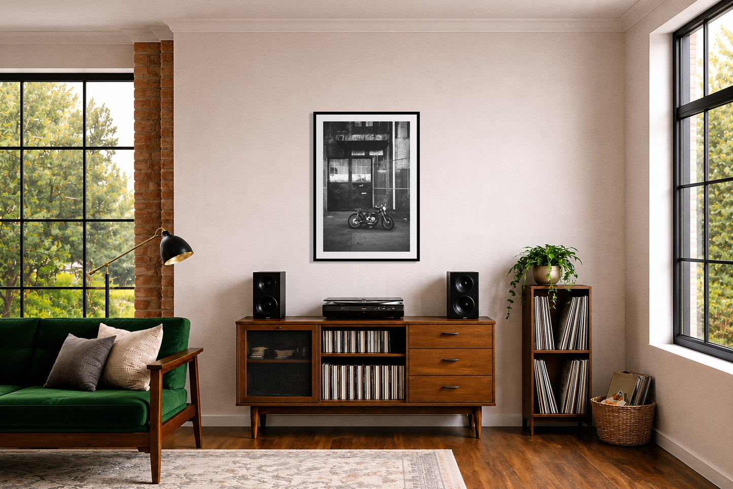 Framed photograph of 400Four by Dylan Ozanich displayed on a wall