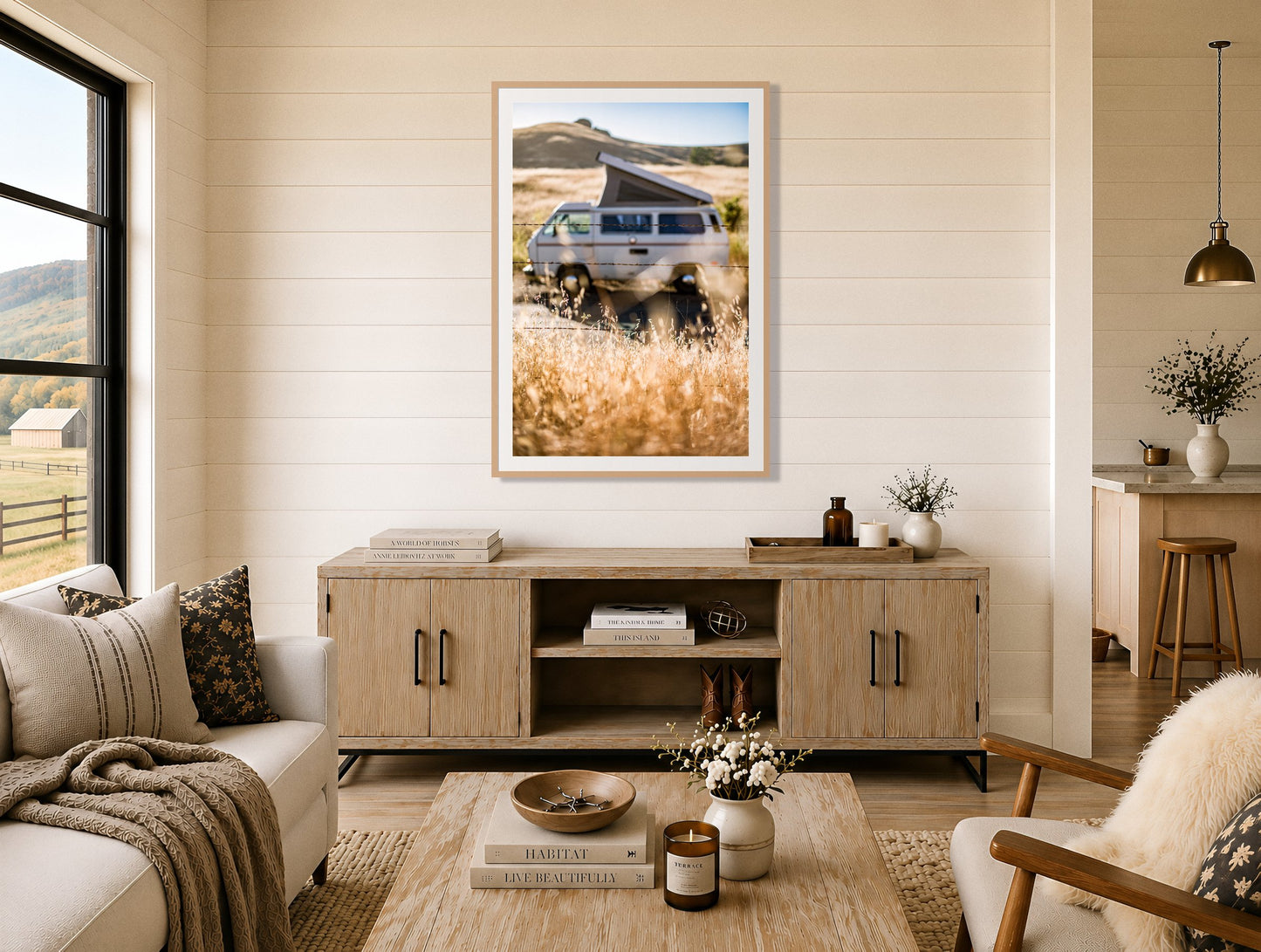 Framed photograph of California Classic by Dylan Ozanich displayed on a wall