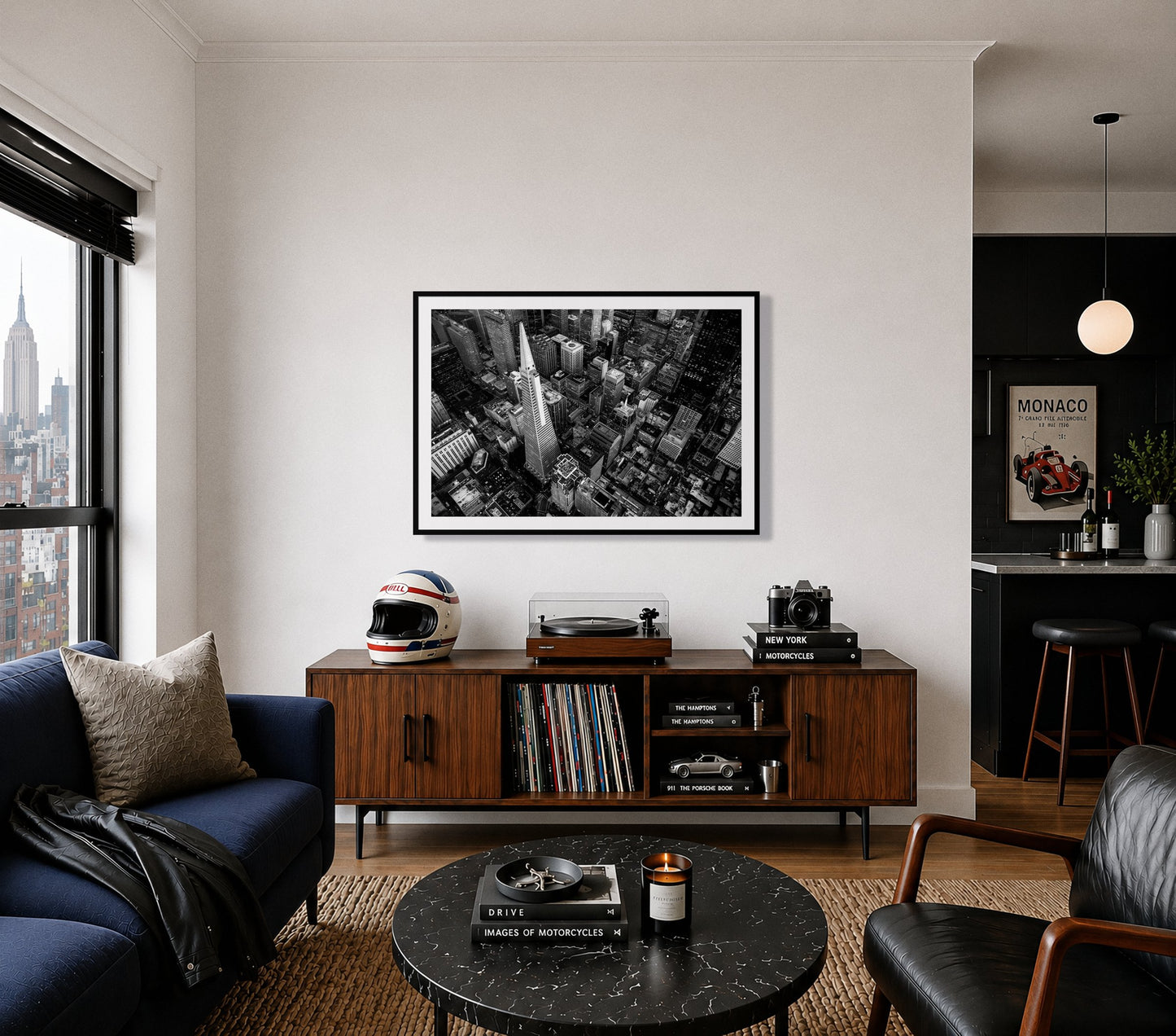 Framed photograph of First Impressions by Dylan Ozanich displayed on a wall