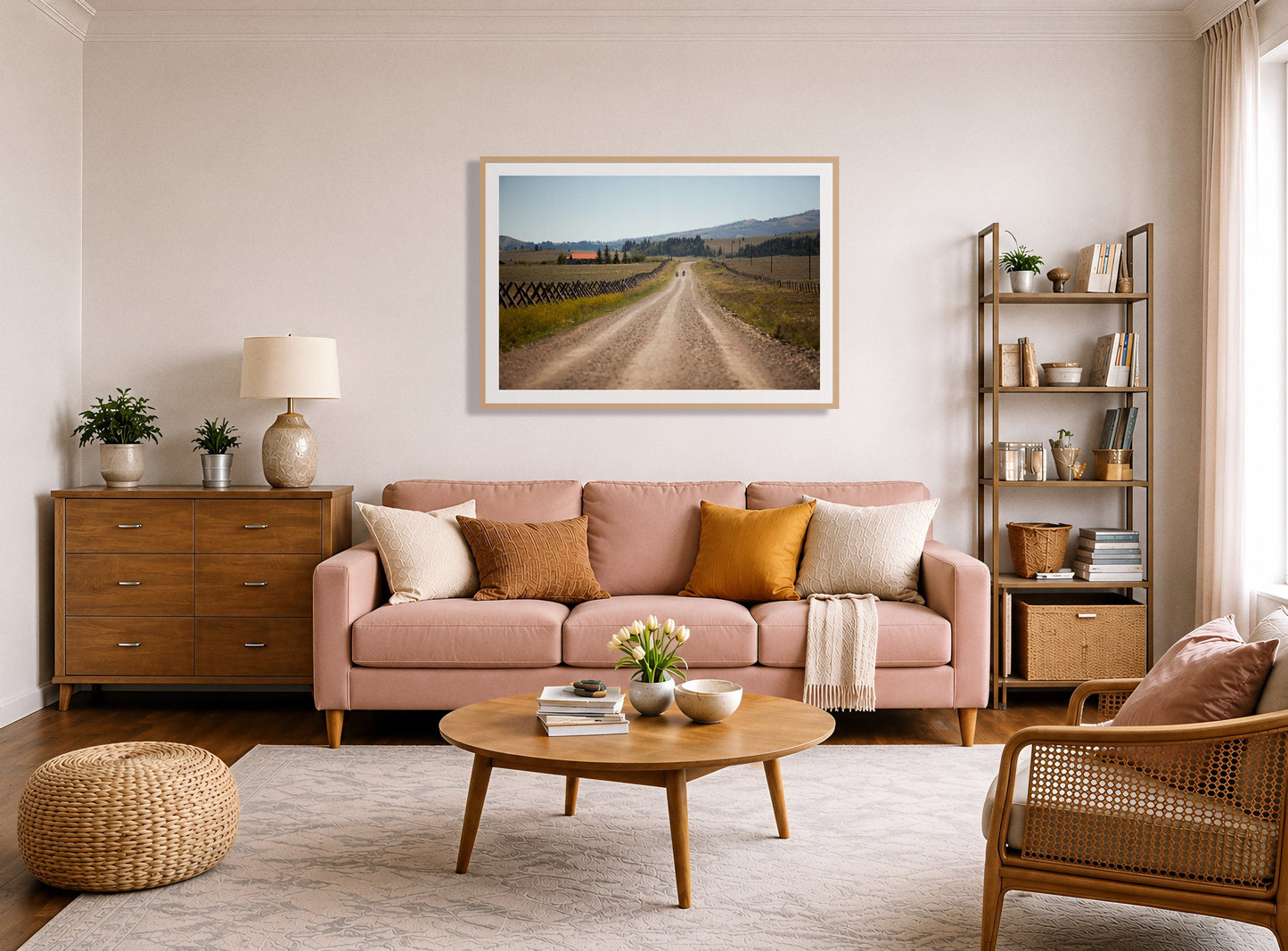 Framed photograph of Get Lost by Dylan Ozanich displayed on a wall