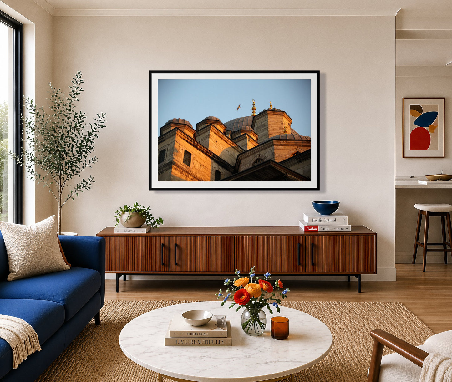 Framed photograph of Istanbul by Dylan Ozanich displayed on a wall