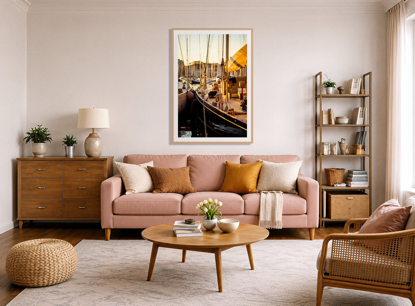 Framed photograph of Nice France by Dylan Ozanich displayed on a wall