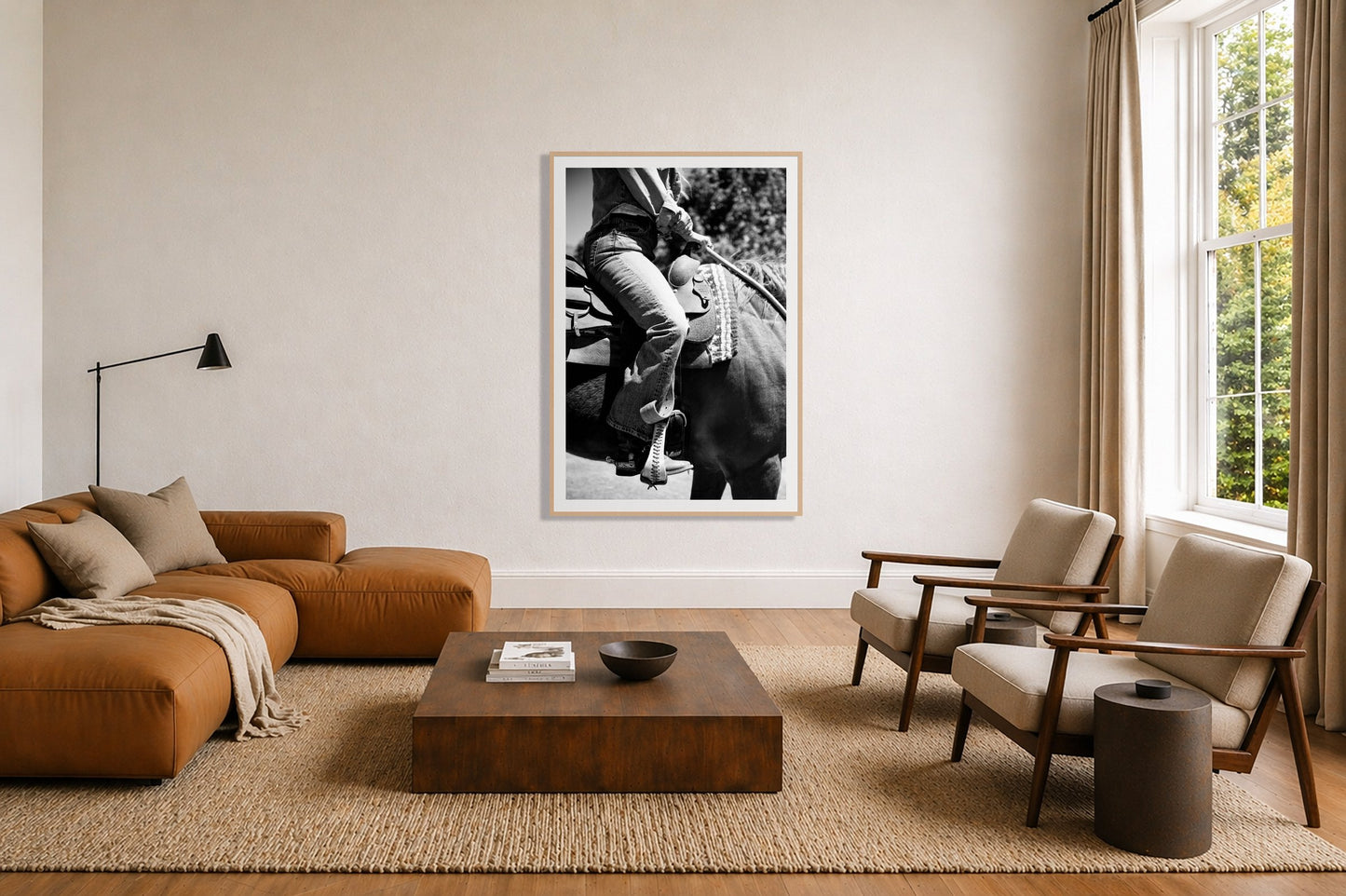 Framed photograph of Ready To Ride by Dylan Ozanich displayed on a wall