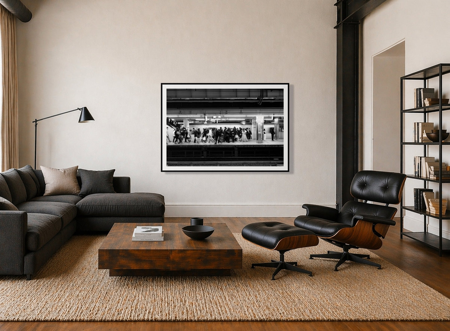 Framed photograph of Rush Hour In Tokyo by Dylan Ozanich displayed on a wall