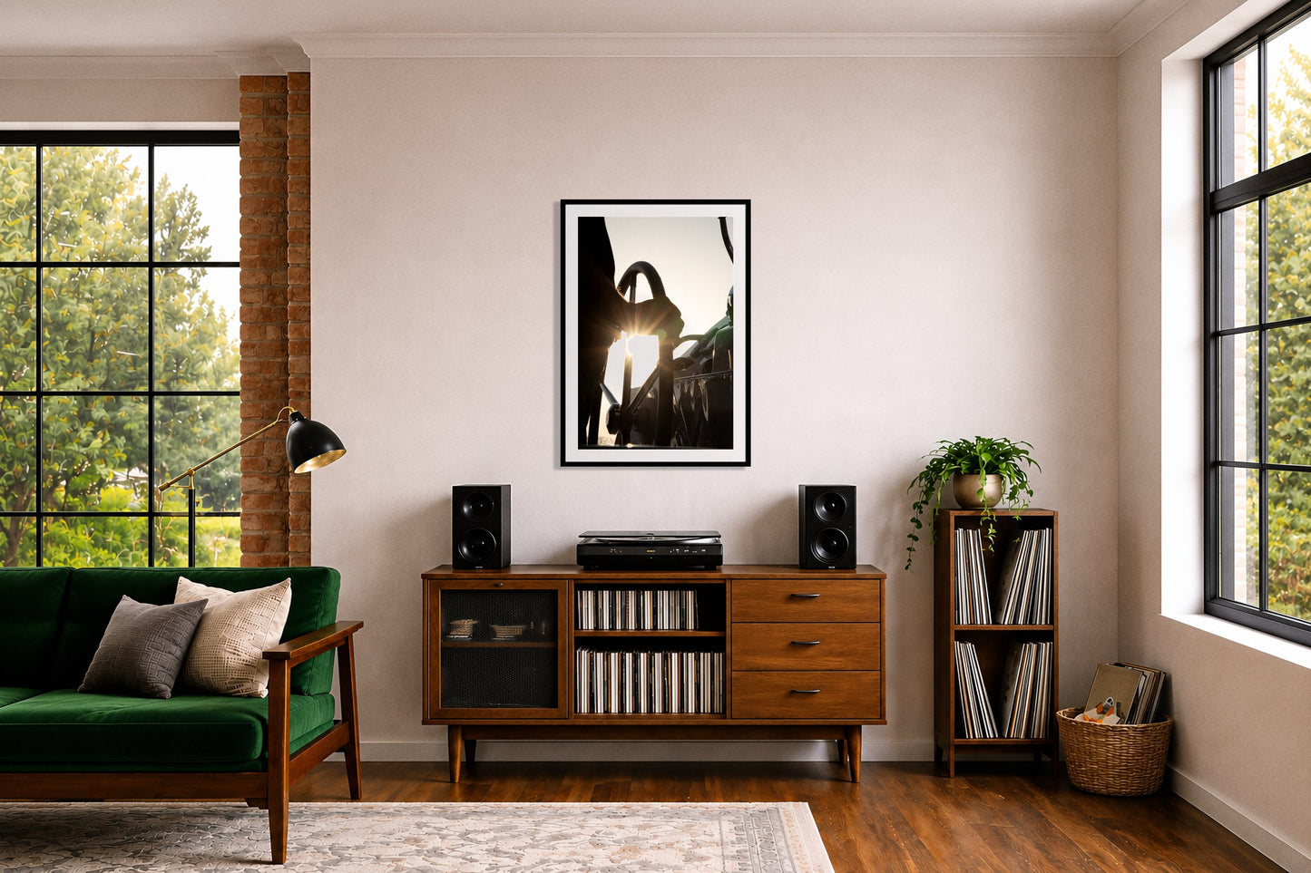 Framed photograph of Sailing by Dylan Ozanich displayed on a wall