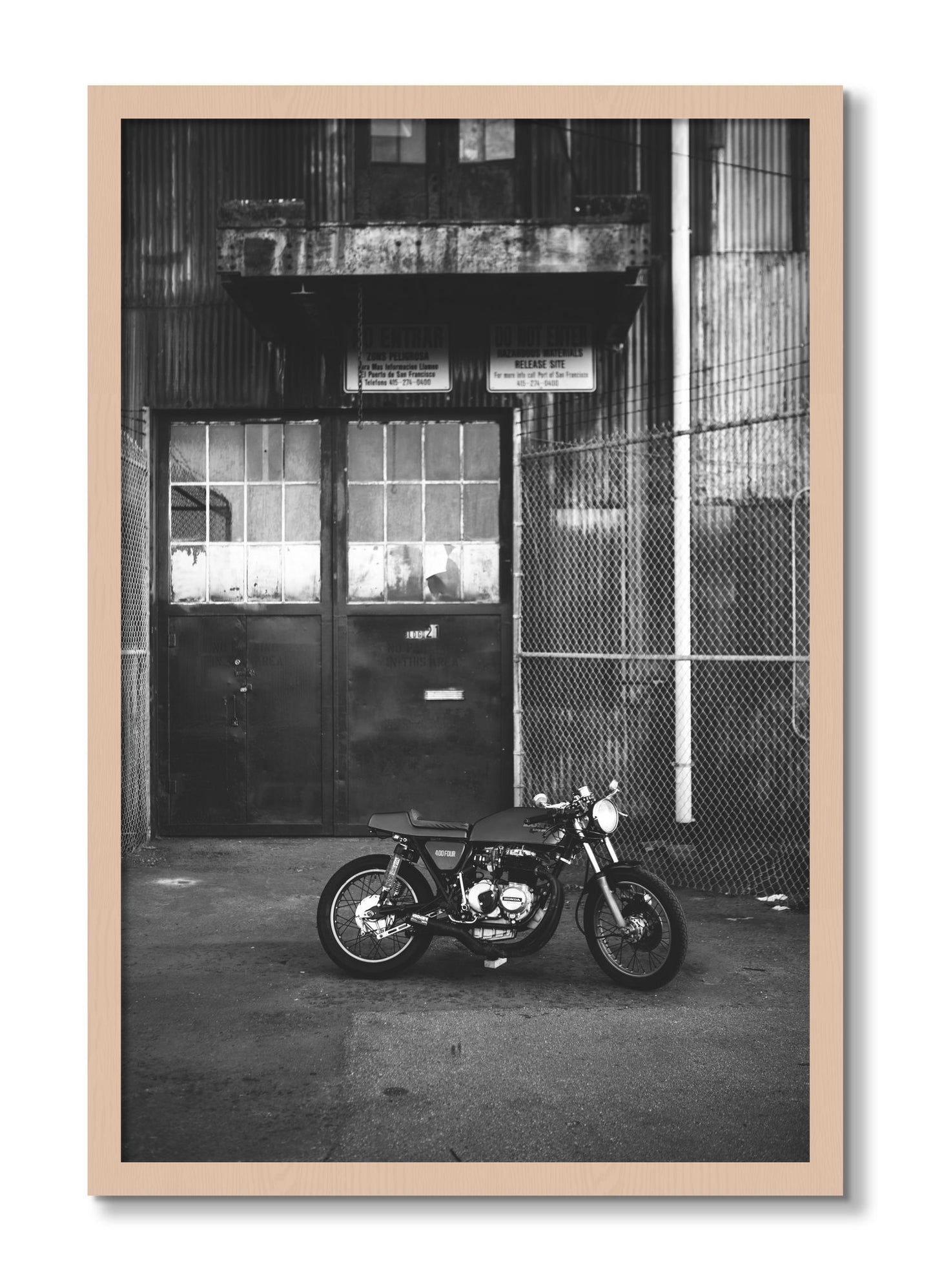 Framed photograph of 400Four by Dylan Ozanich, Maple frame, Full Bleed