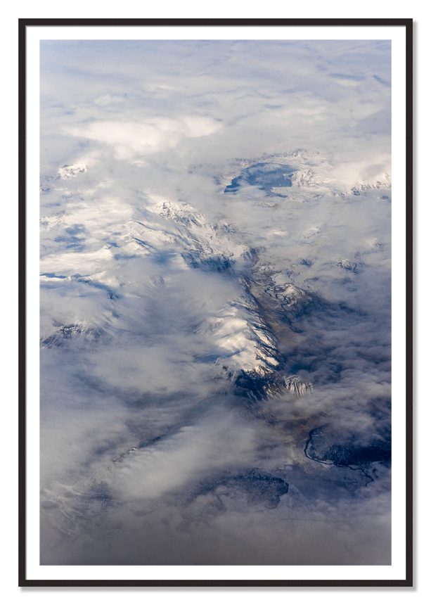 Above It All by Dylan Ozanich, 48×72 print with a White Border in a Black Walnut frame