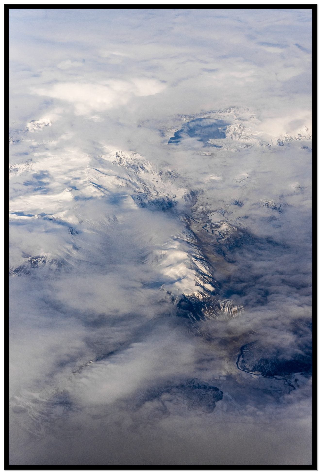 Above It All by Dylan Ozanich, 48×72 Full Bleed Print in a Black frame