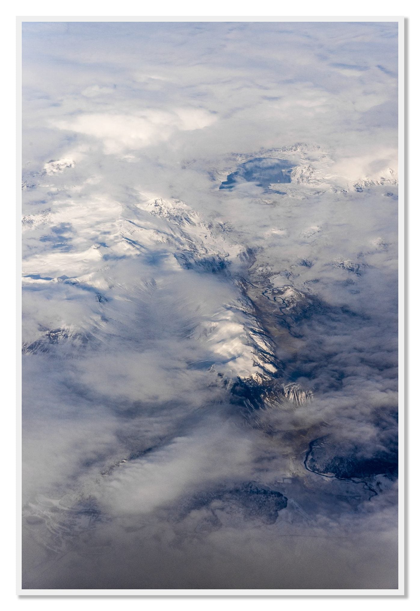 Above It All by Dylan Ozanich, 48×72 Full Bleed Print in a White frame