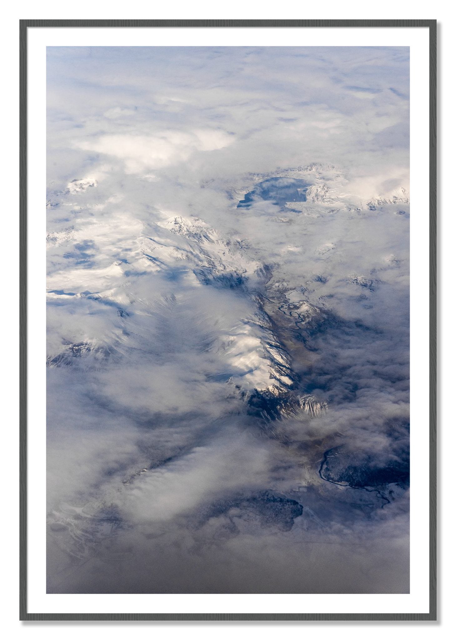 Framed photograph of Above It All by Dylan Ozanich, Grey frame, Borders