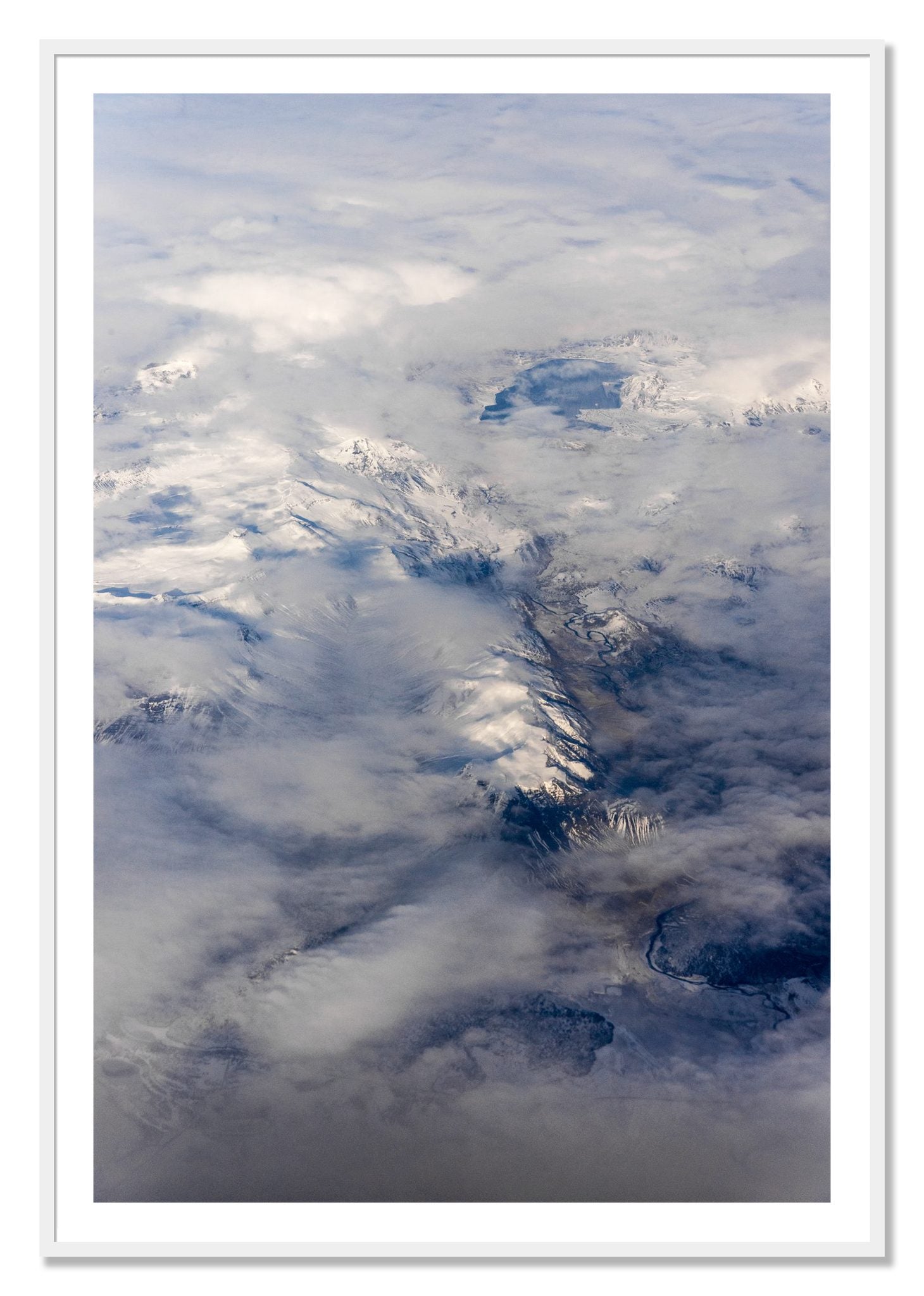 Framed photograph of Above It All by Dylan Ozanich, White frame, Borders