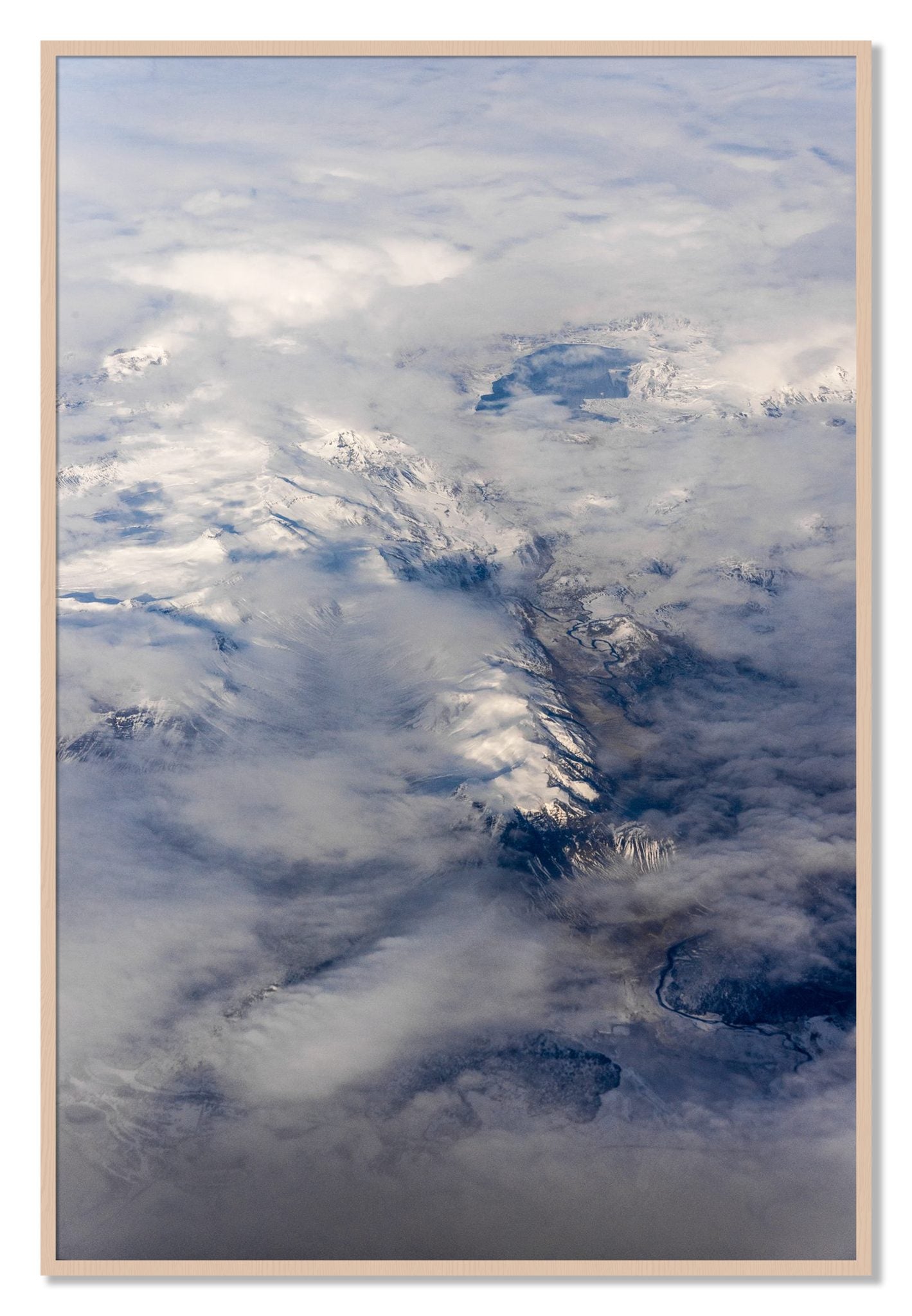 Framed photograph of Above It All by Dylan Ozanich, Maple frame, Full Bleed