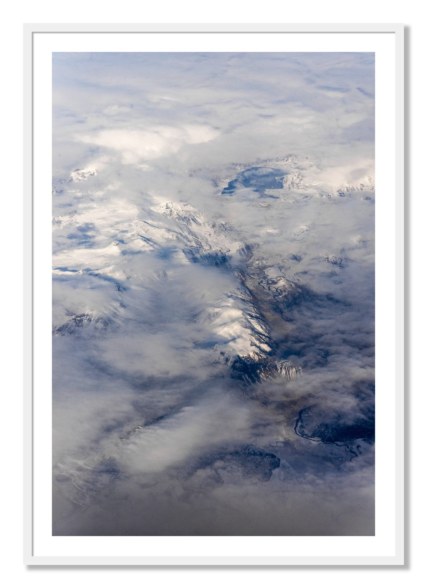 Framed photograph of Above It All by Dylan Ozanich, White frame, Borders