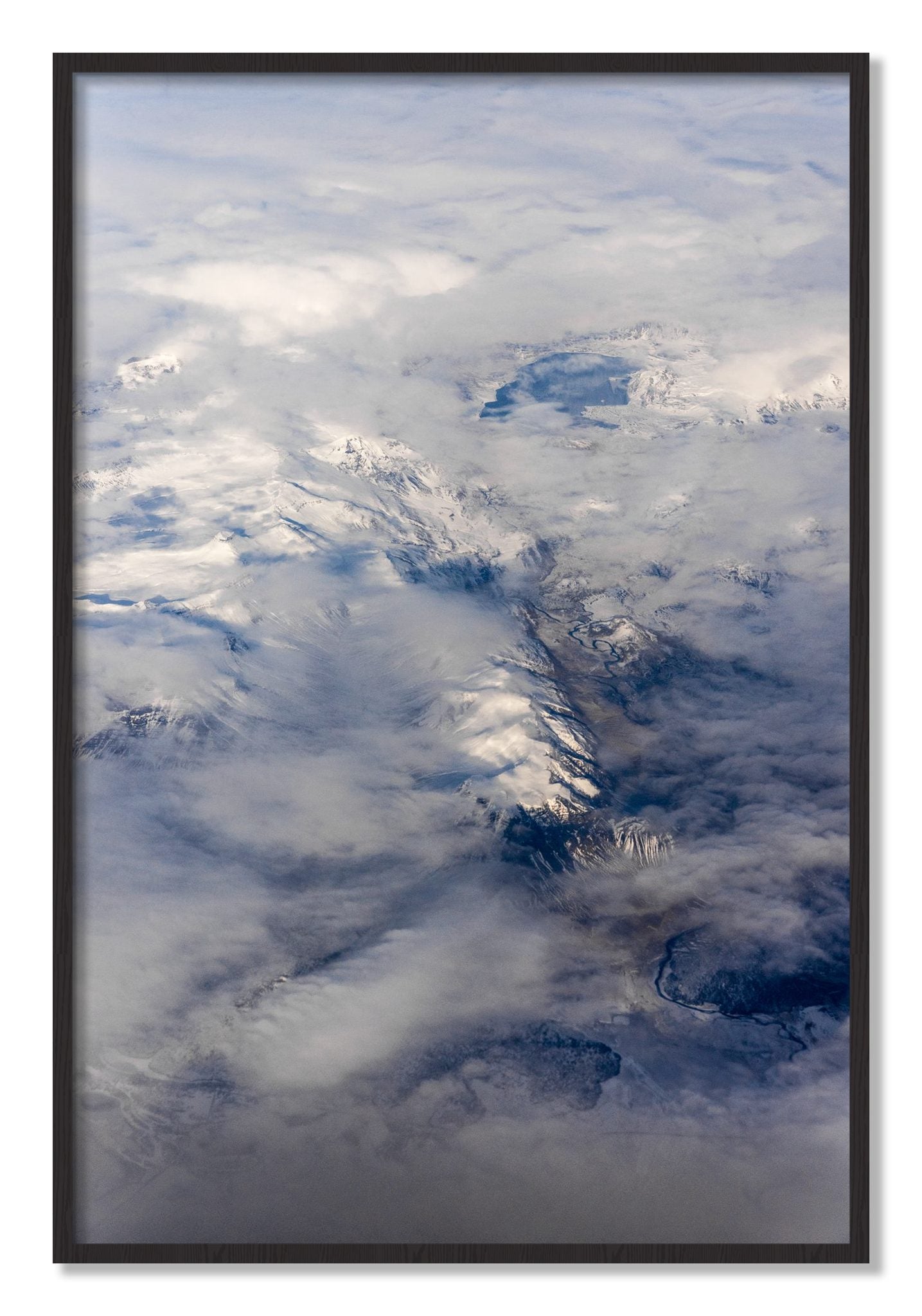 Framed photograph of Above It All by Dylan Ozanich, Black Walnut frame, Full Bleed