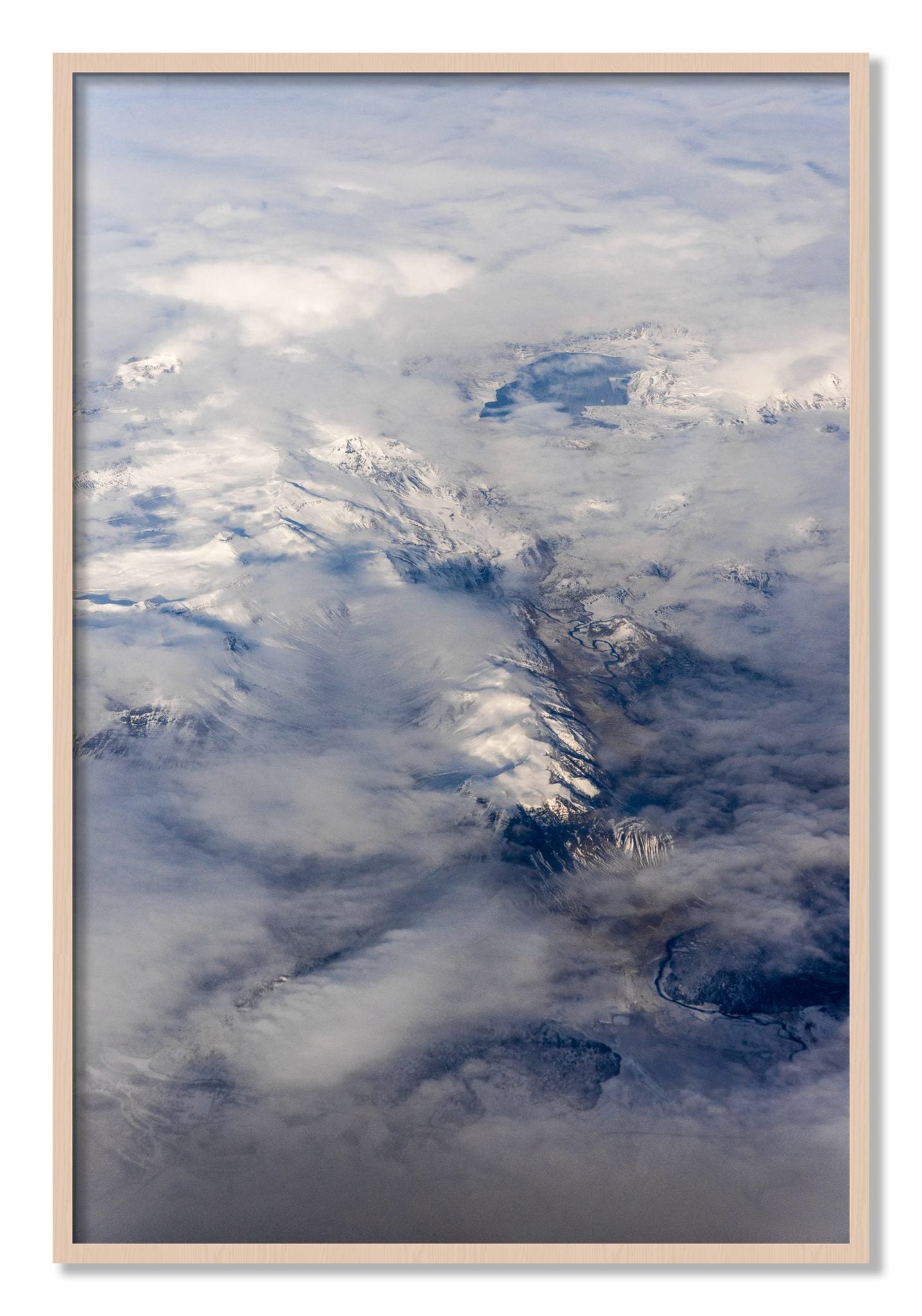 Framed photograph of Above It All by Dylan Ozanich, Maple frame, Full Bleed