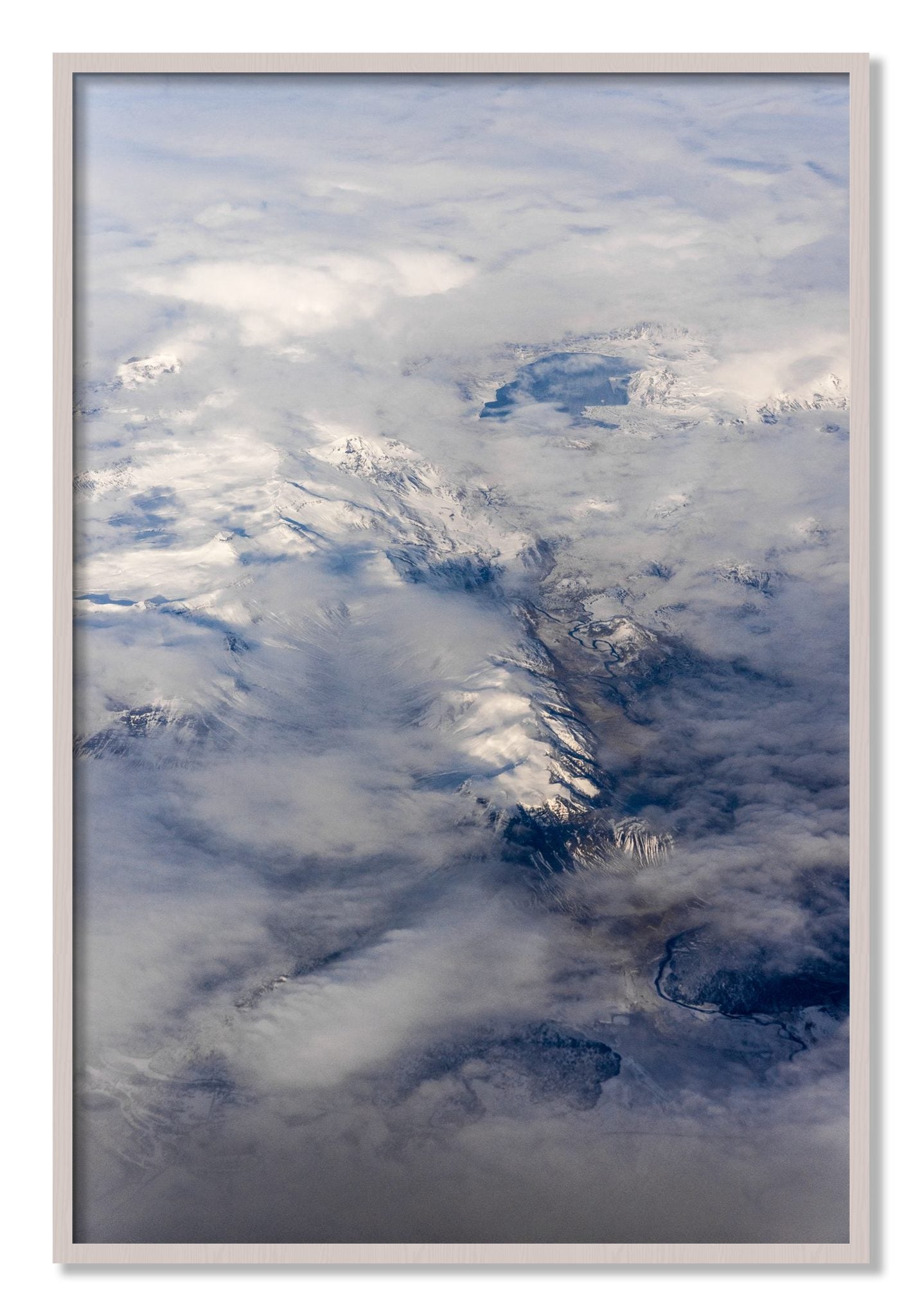 Framed photograph of Above It All by Dylan Ozanich, White Maple frame, Full Bleed