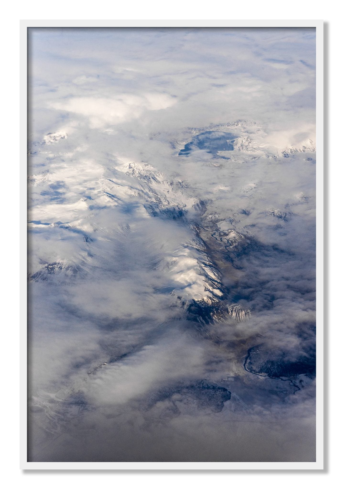 Framed photograph of Above It All by Dylan Ozanich, White frame, Full Bleed