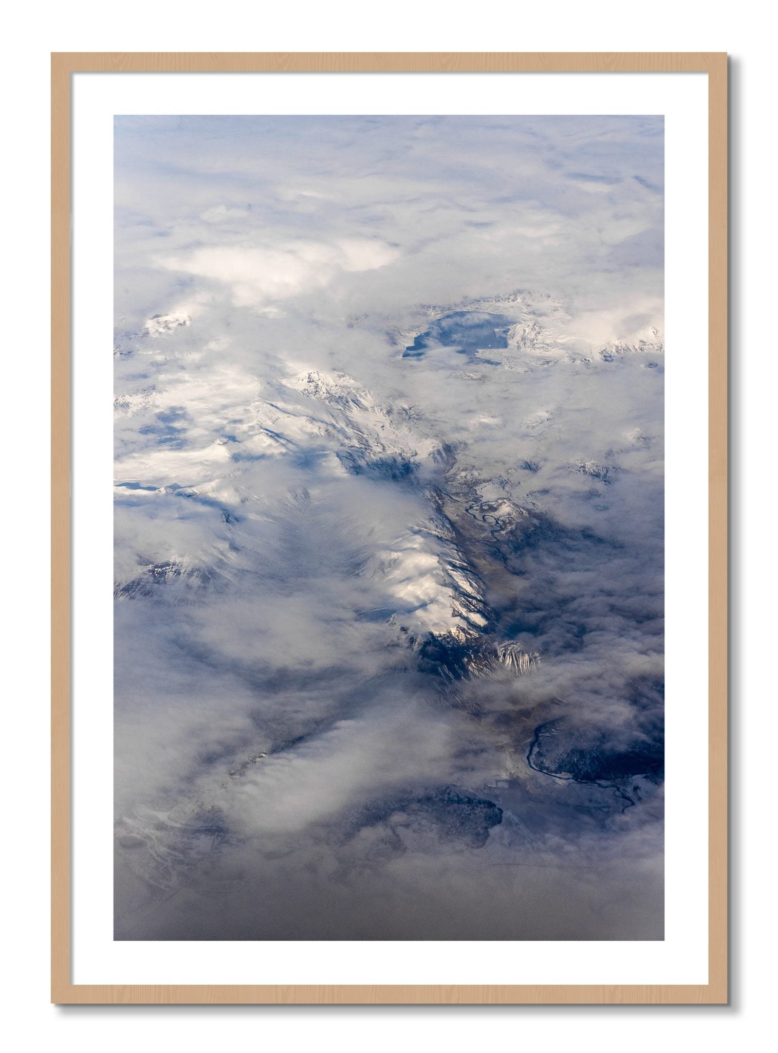 Framed photograph of Above It All by Dylan Ozanich, Oak frame, Borders