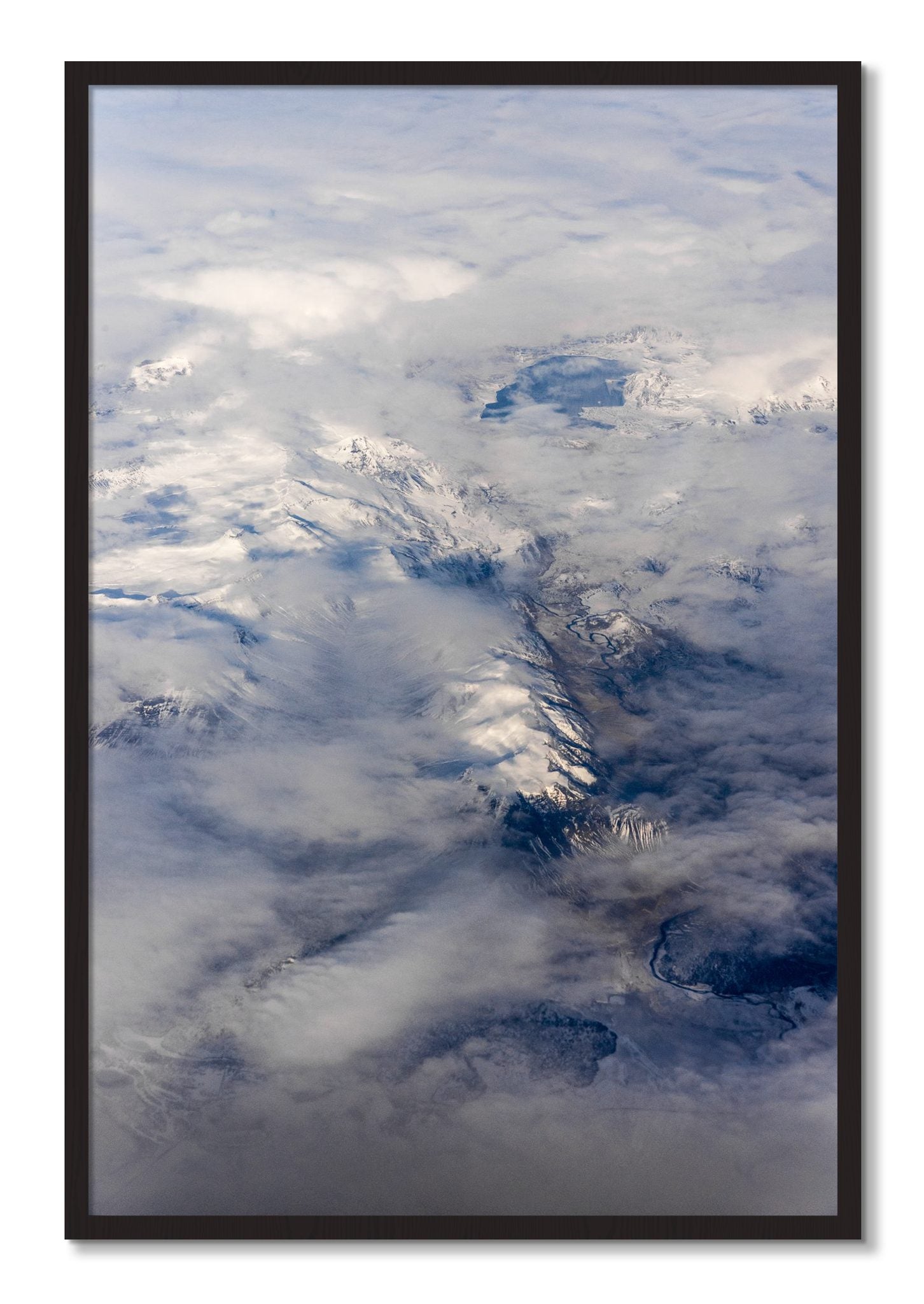 Framed photograph of Above It All by Dylan Ozanich, Black Walnut frame, Full Bleed