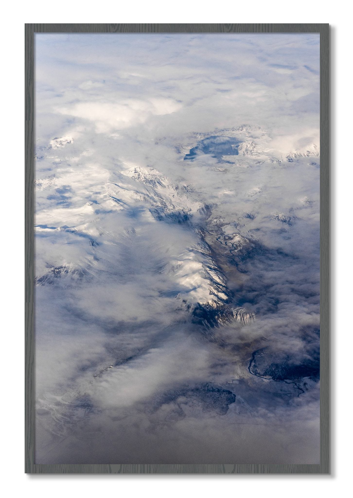 Framed photograph of Above It All by Dylan Ozanich, Grey frame, Full Bleed