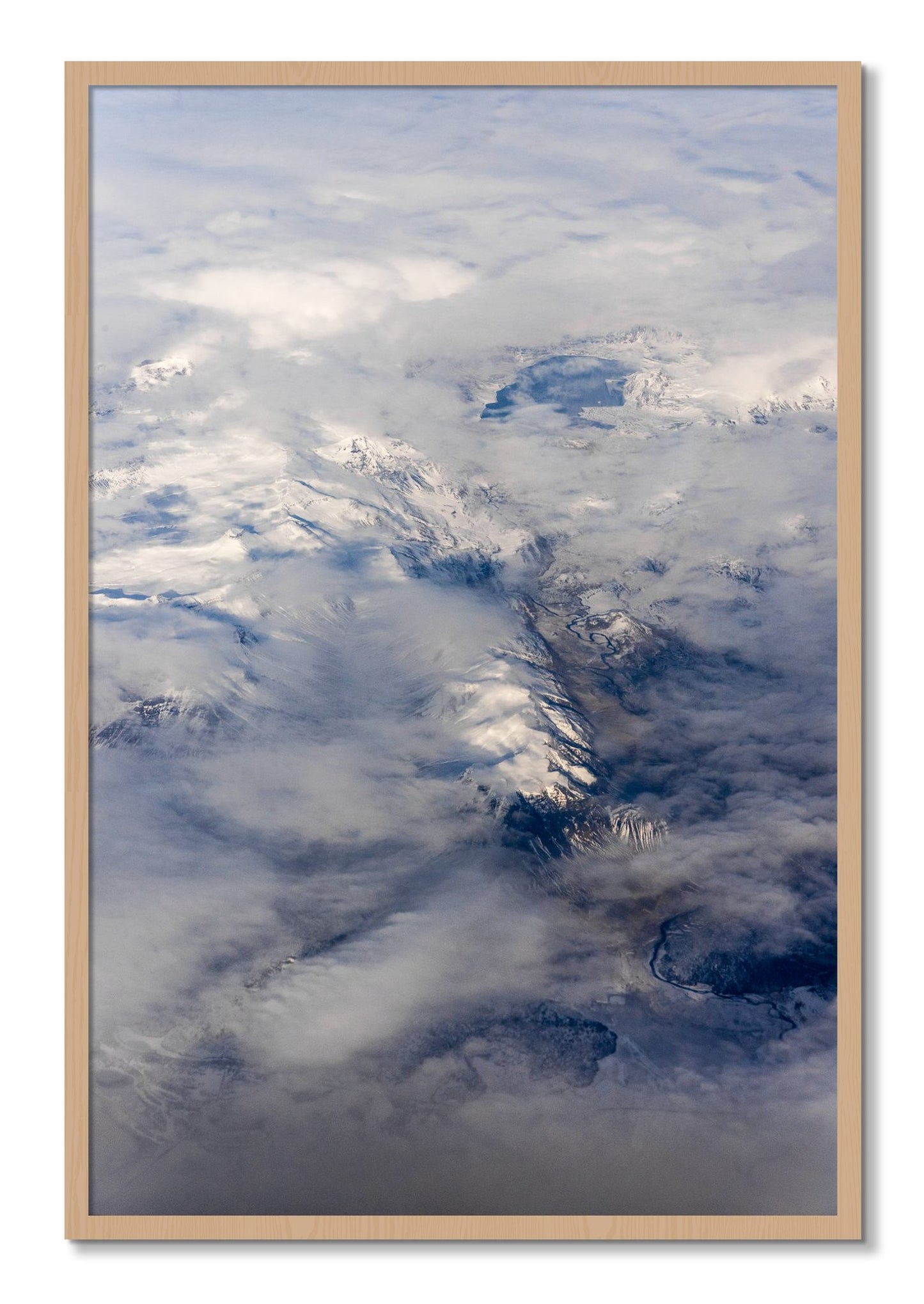 Framed photograph of Above It All by Dylan Ozanich, Oak frame, Full Bleed