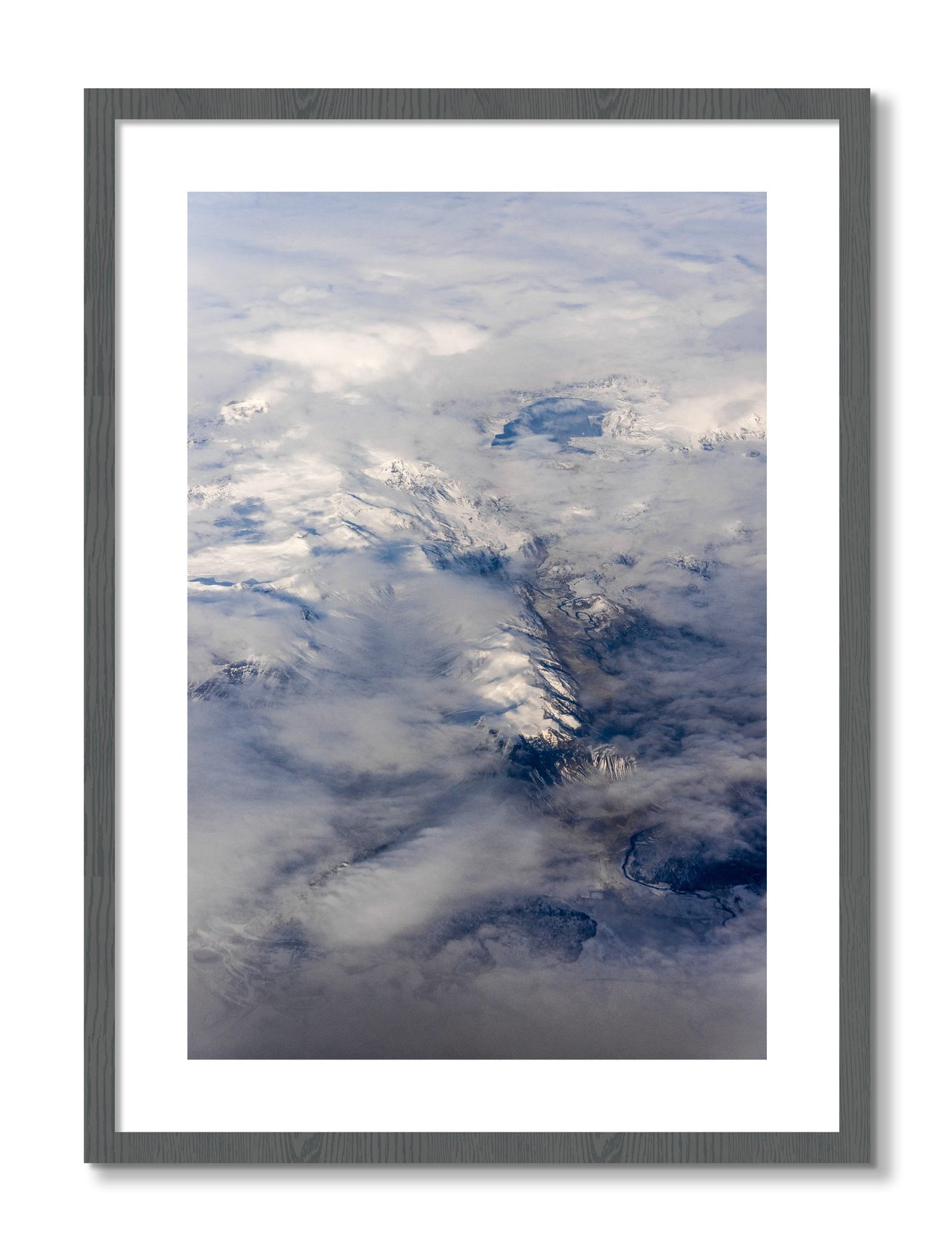 Framed photograph of Above It All by Dylan Ozanich, Grey frame, Borders