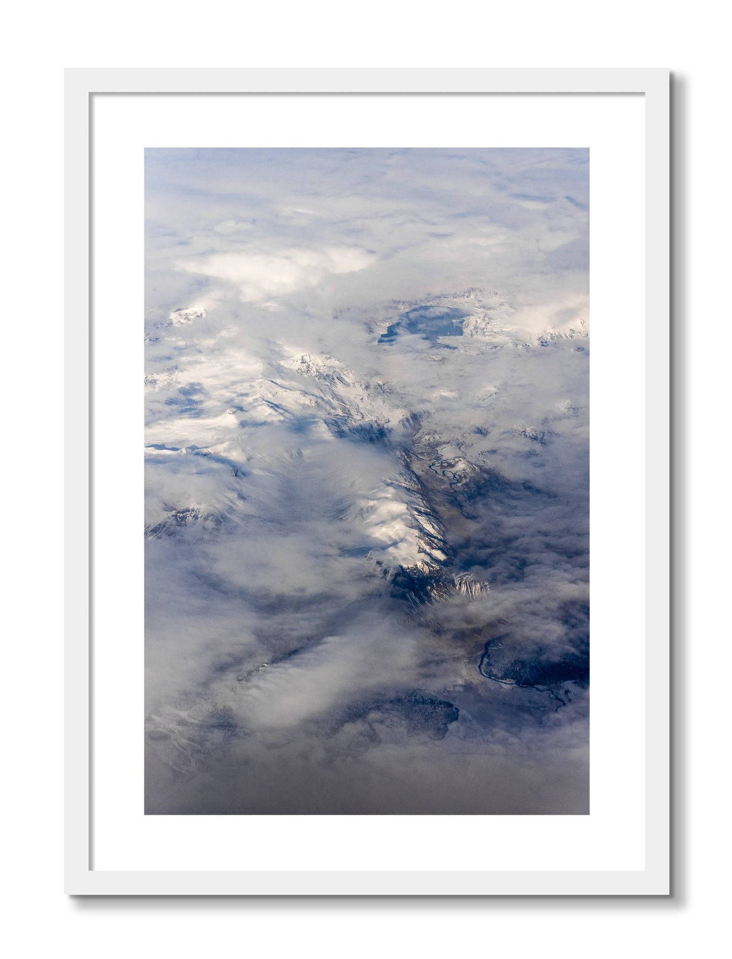 Framed photograph of Above It All by Dylan Ozanich, White frame, Borders
