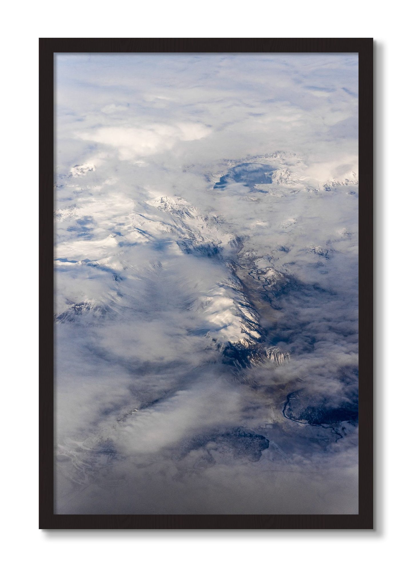 Framed photograph of Above It All by Dylan Ozanich, Black Walnut frame, Full Bleed