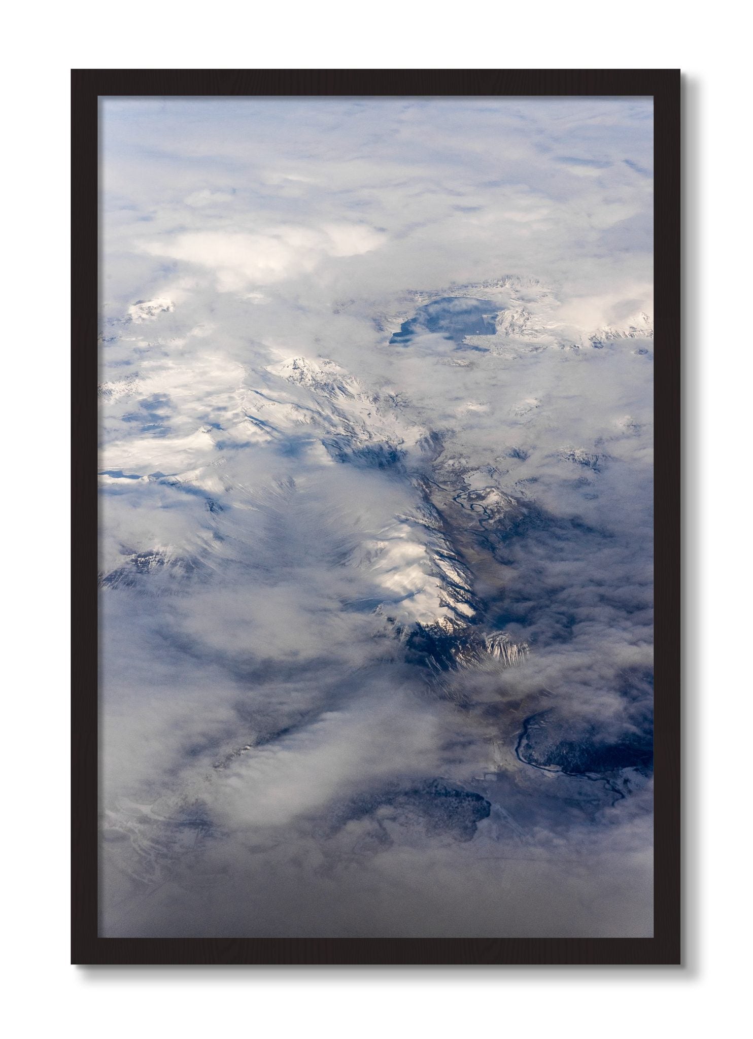 Framed photograph of Above It All by Dylan Ozanich, Black Walnut frame, Full Bleed