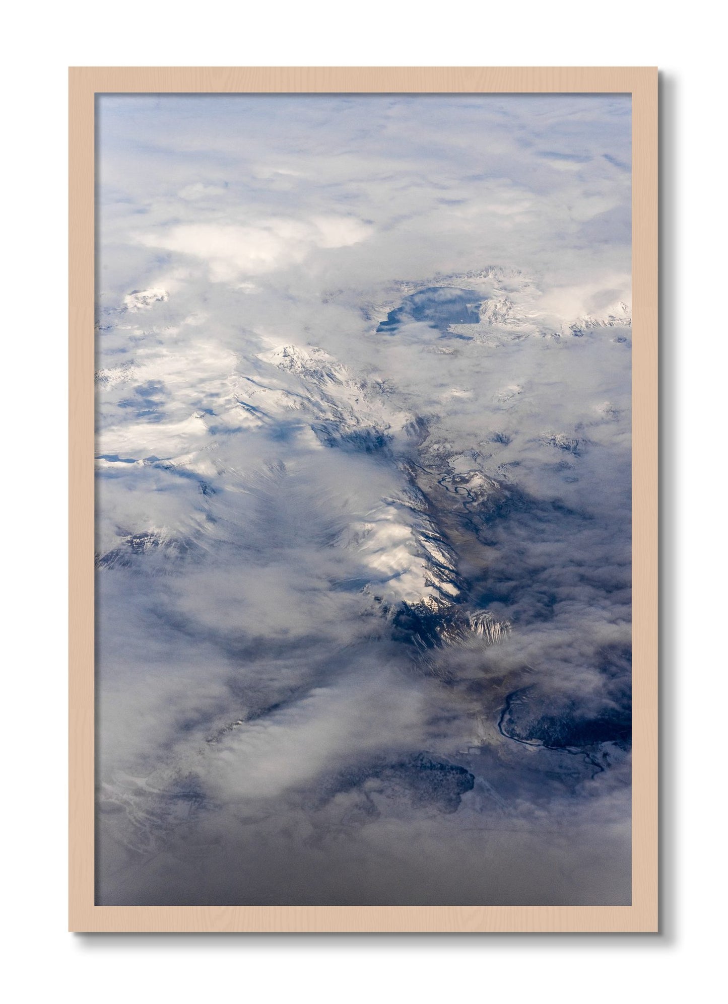 Framed photograph of Above It All by Dylan Ozanich, Maple frame, Full Bleed