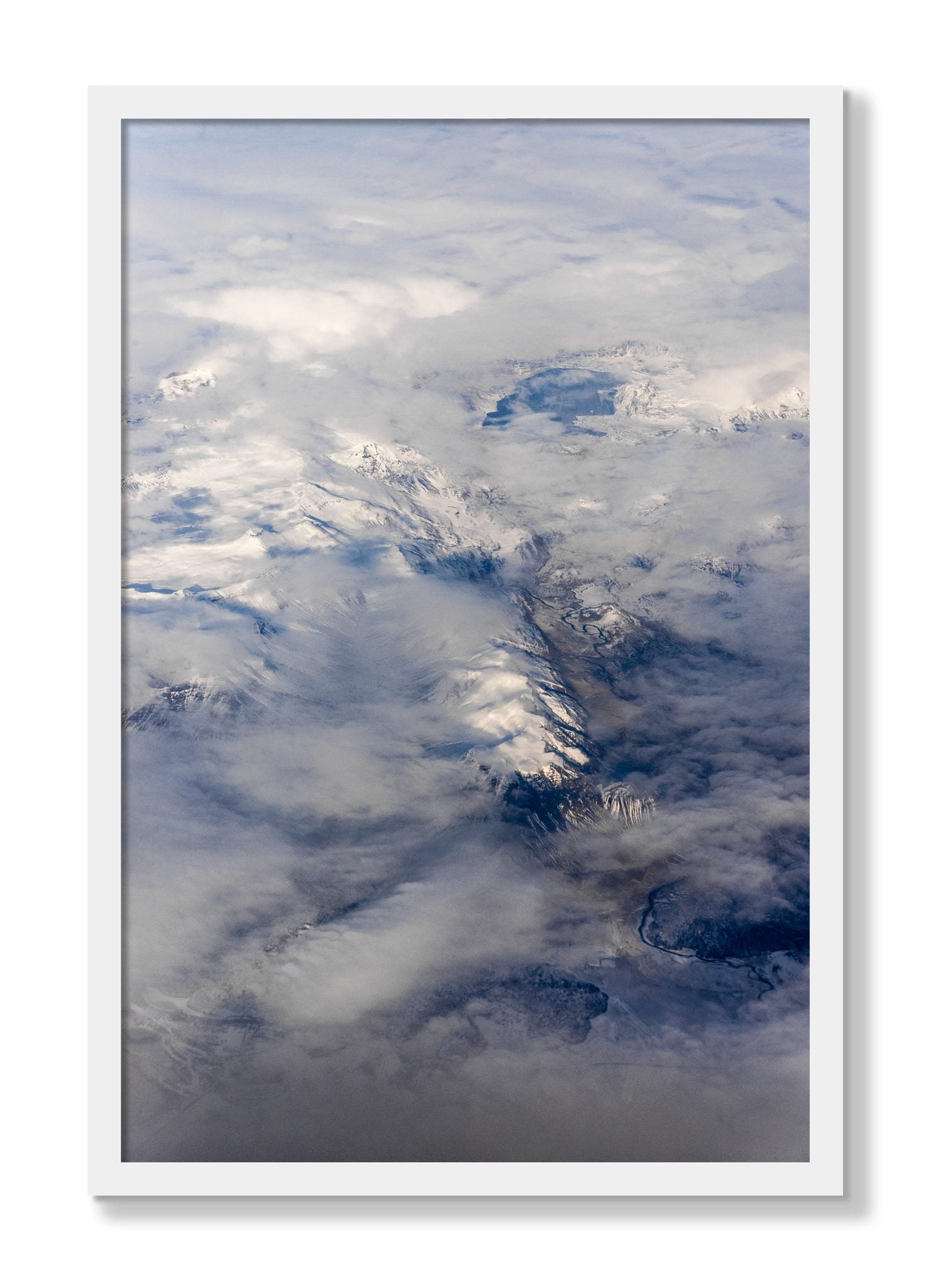 Framed photograph of Above It All by Dylan Ozanich, White frame, Full Bleed