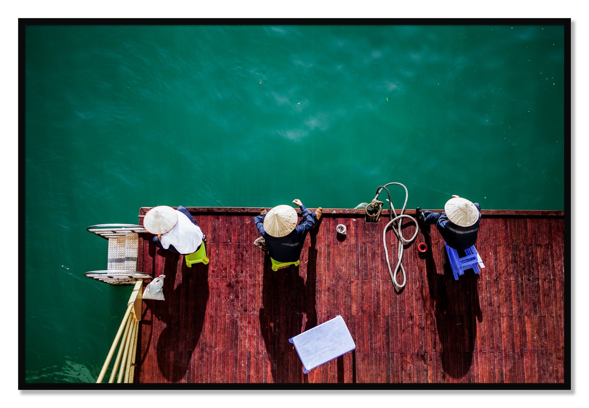 Framed photograph of Afternoon Ritual by Dylan Ozanich, Black frame, Full Bleed