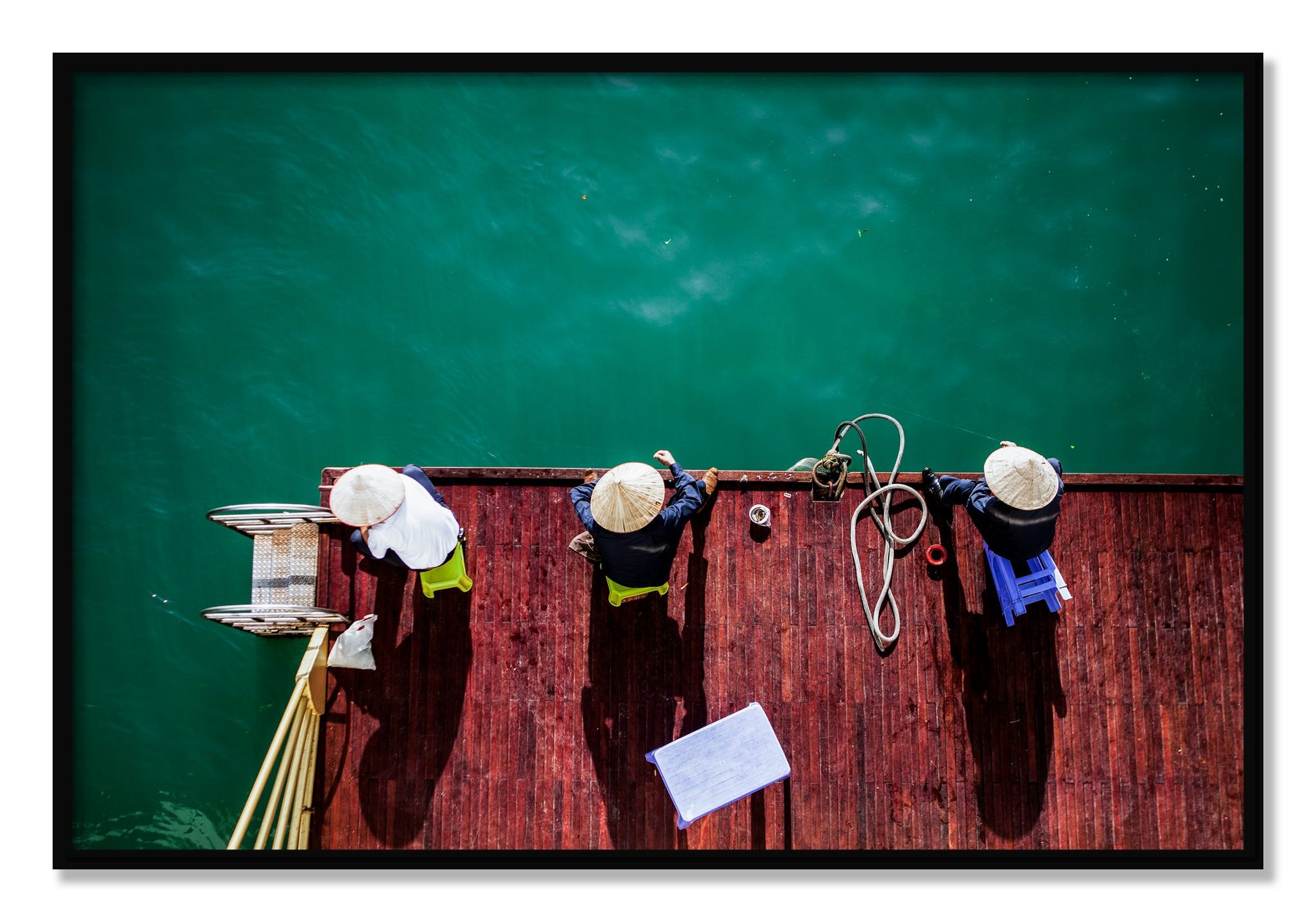 Framed photograph of Afternoon Ritual by Dylan Ozanich, Black frame, Full Bleed