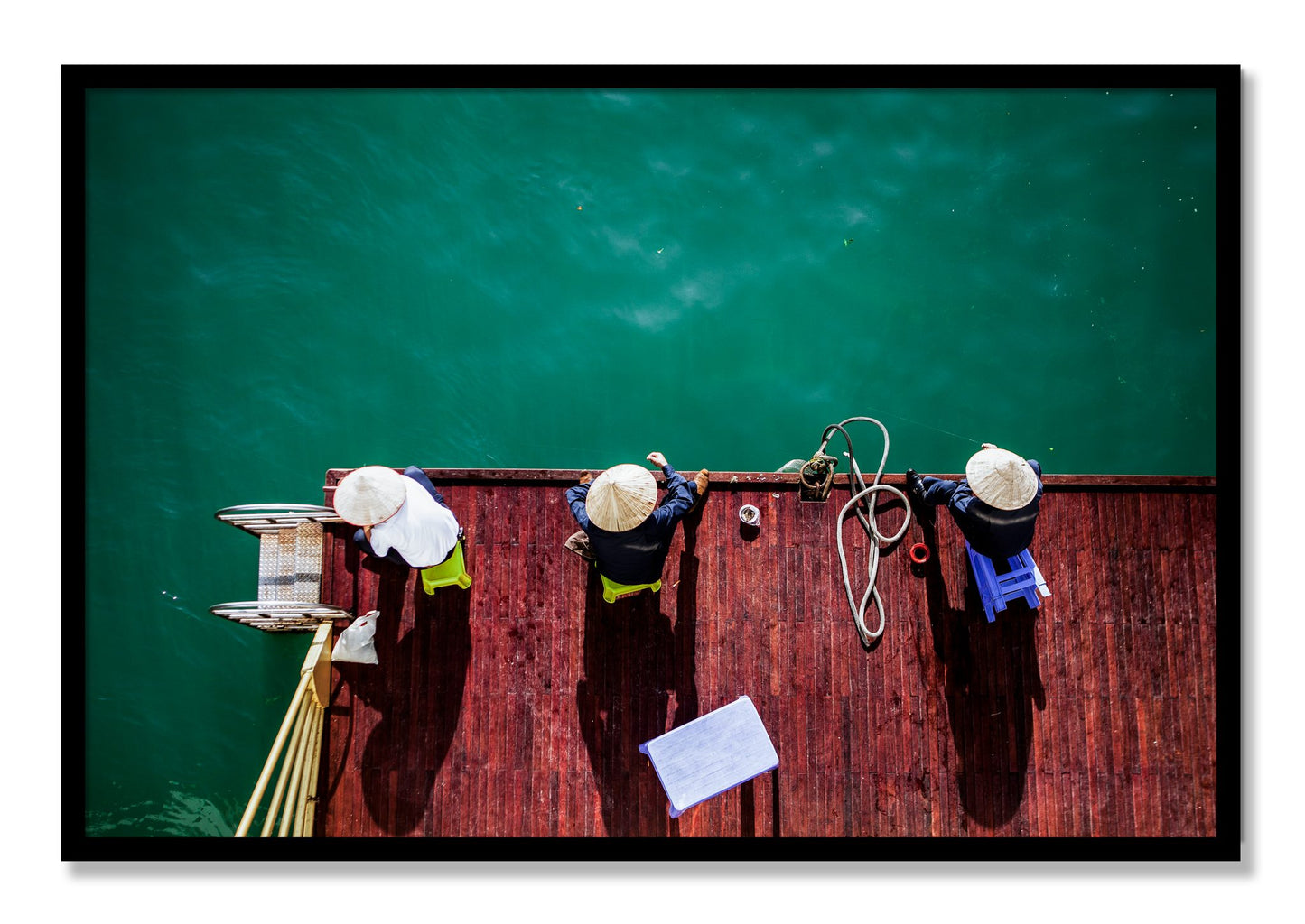 Framed photograph of Afternoon Ritual by Dylan Ozanich, Black frame, Full Bleed