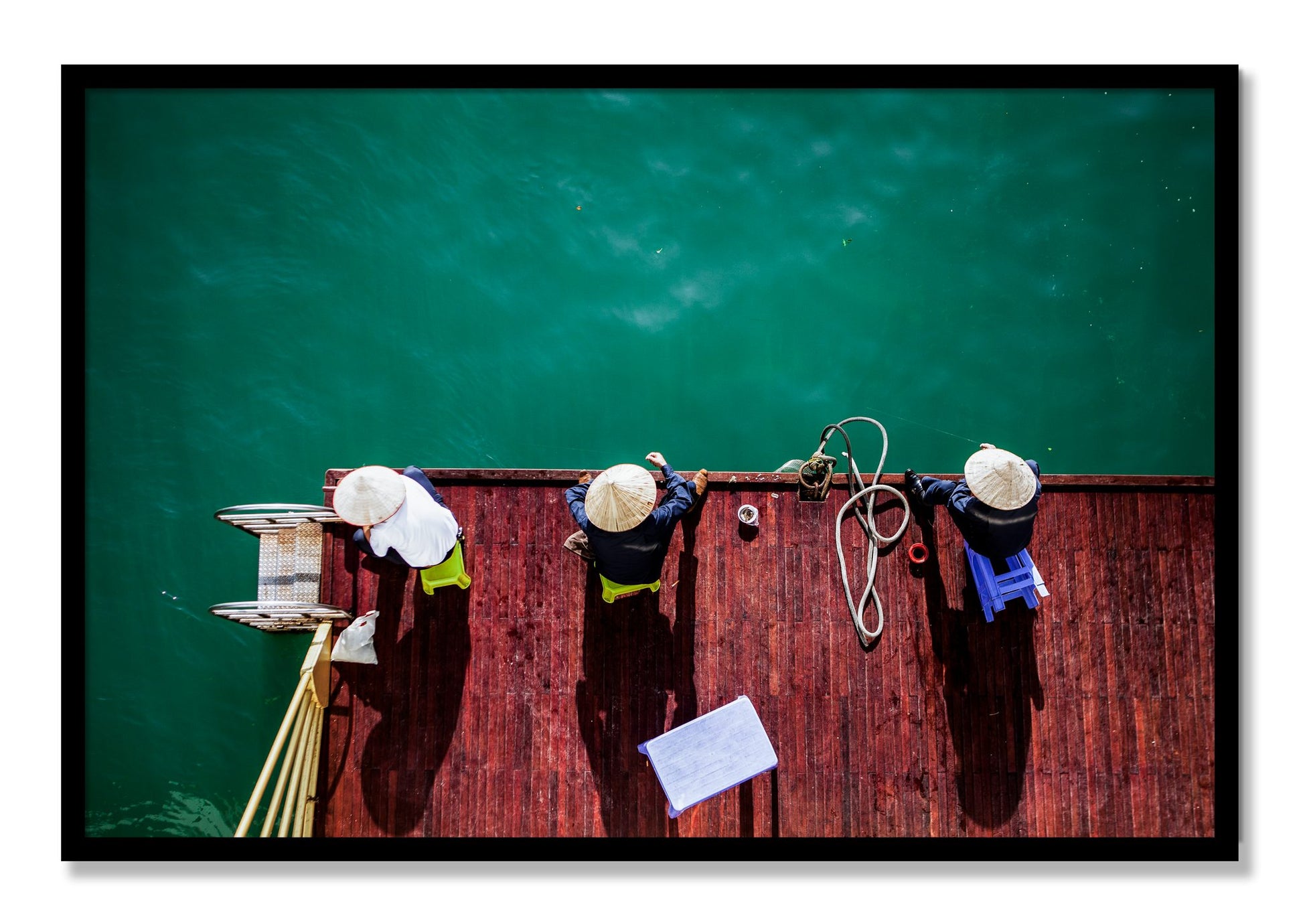 Framed photograph of Afternoon Ritual by Dylan Ozanich, Black frame, Full Bleed
