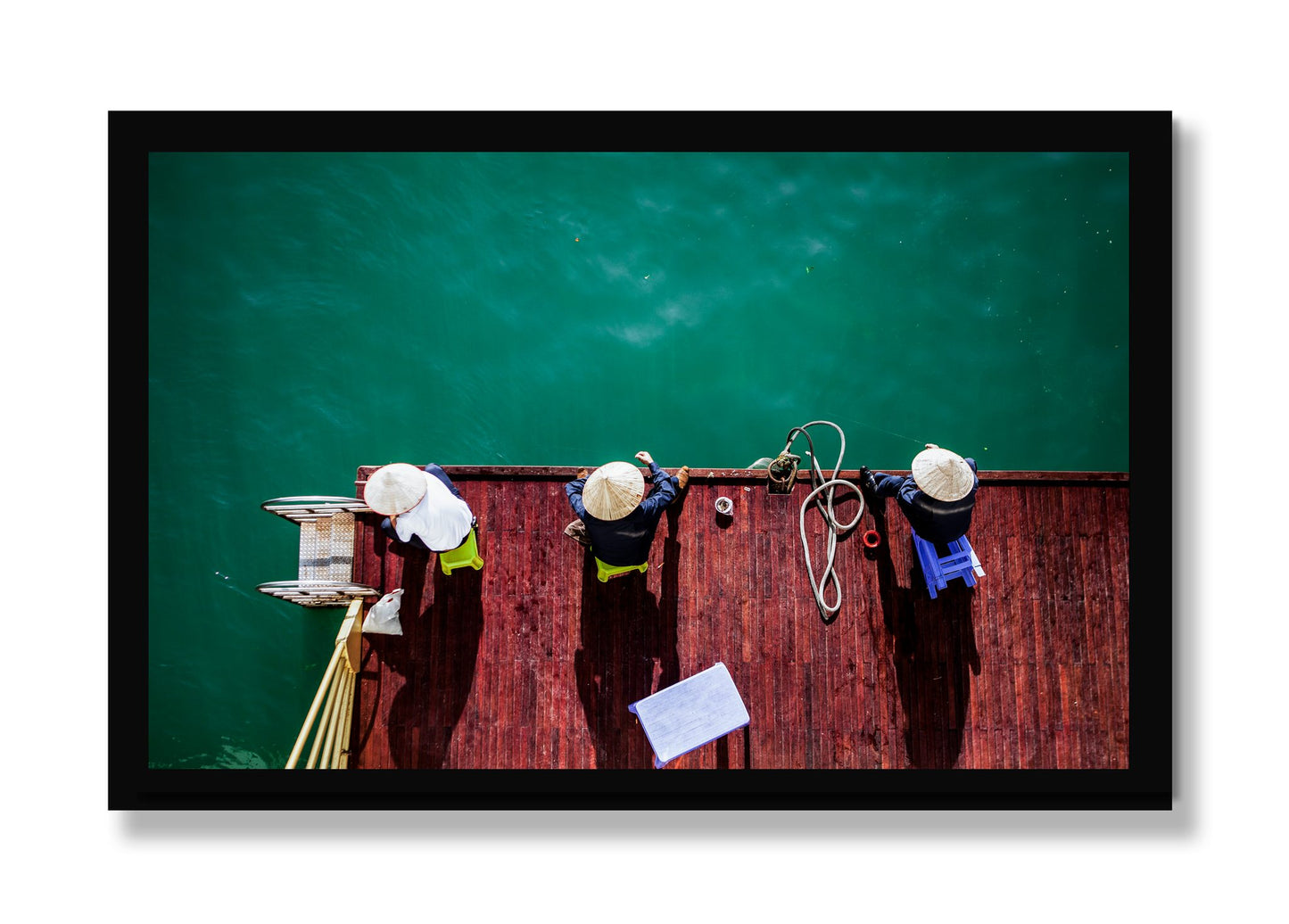 Framed photograph of Afternoon Ritual by Dylan Ozanich, Black frame, Full Bleed