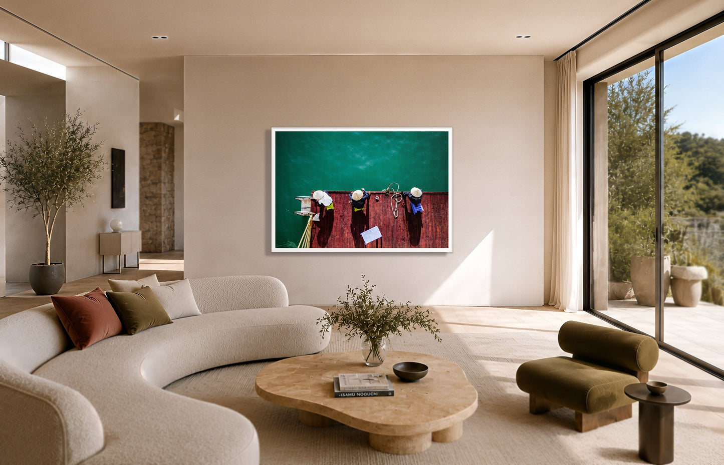 Framed photograph of Afternoon Ritual by Dylan Ozanich displayed on a wall