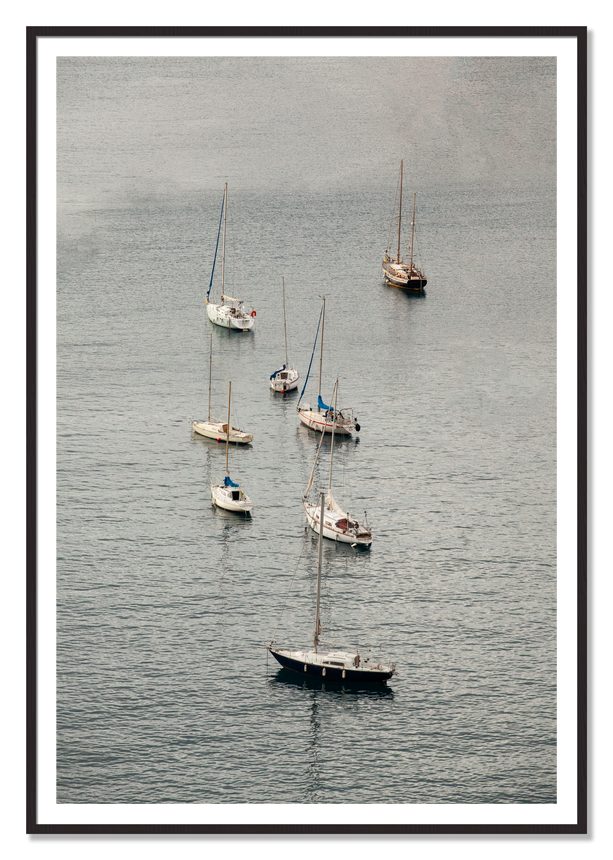 Anchored by Dylan Ozanich, 48×72 print with a White Border in a Black Walnut frame