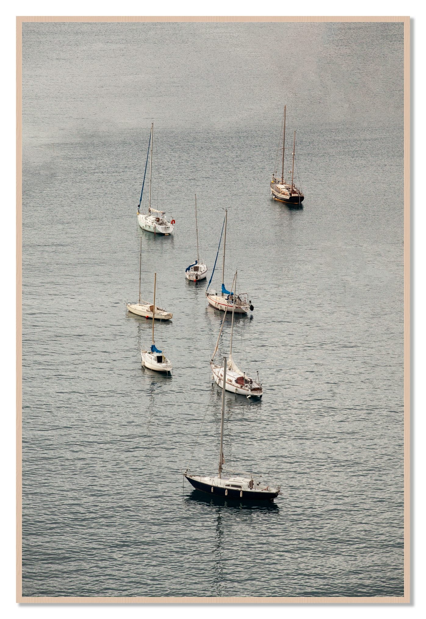 Anchored by Dylan Ozanich, 48×72 Full Bleed Print in a Maple frame