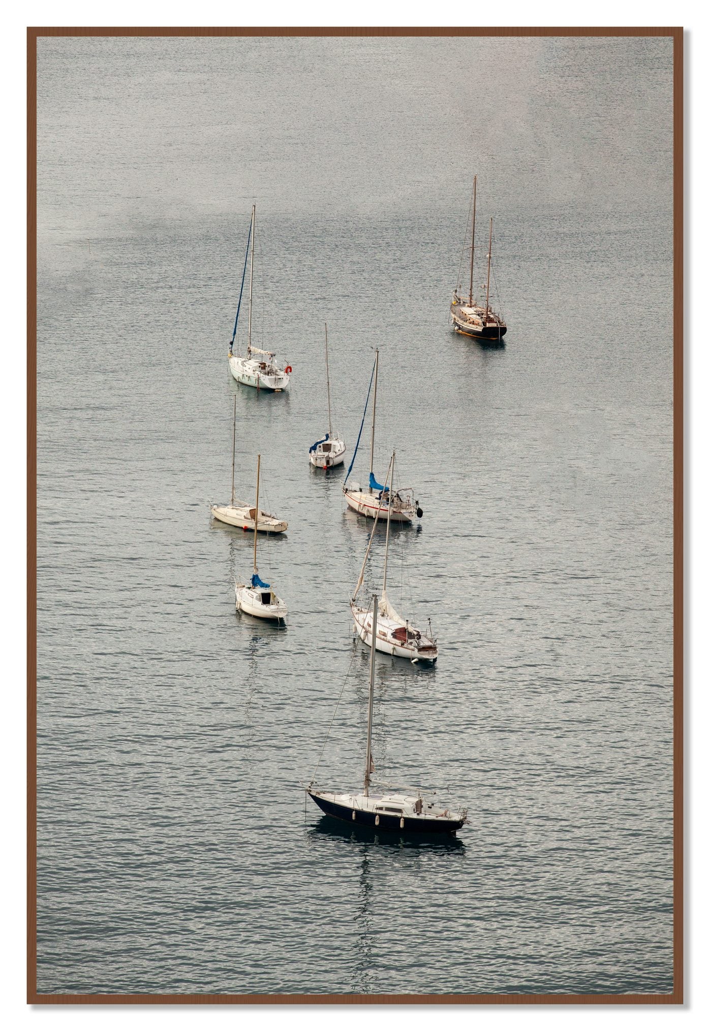 Anchored by Dylan Ozanich, 48×72 Full Bleed Print in a Walnut frame