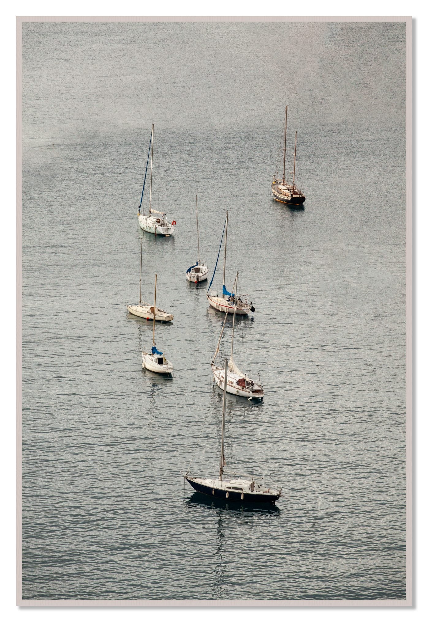 Anchored by Dylan Ozanich, 48×72 Full Bleed Print in a White Maple frame