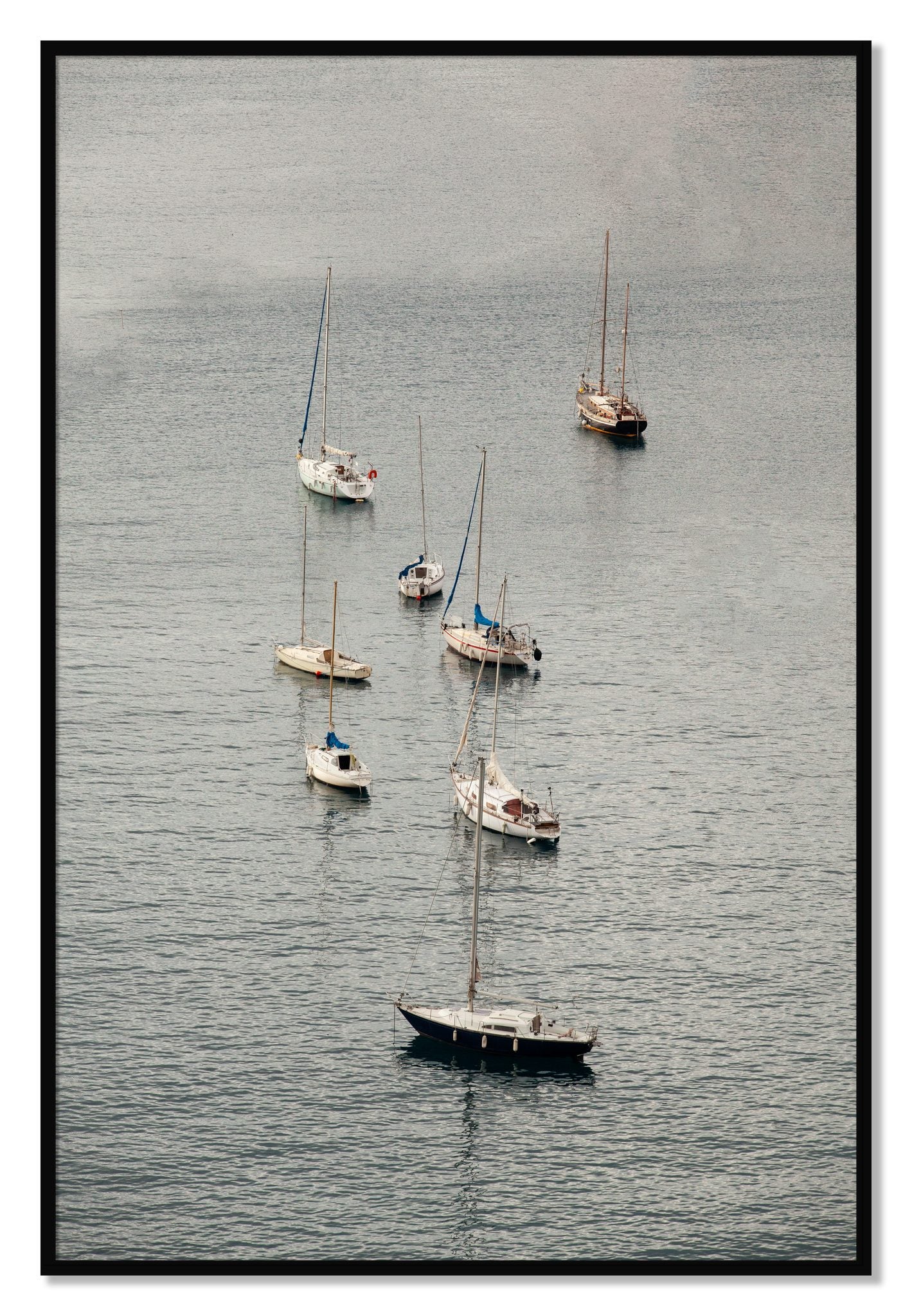 Framed photograph of Anchored by Dylan Ozanich, Black frame, Full Bleed