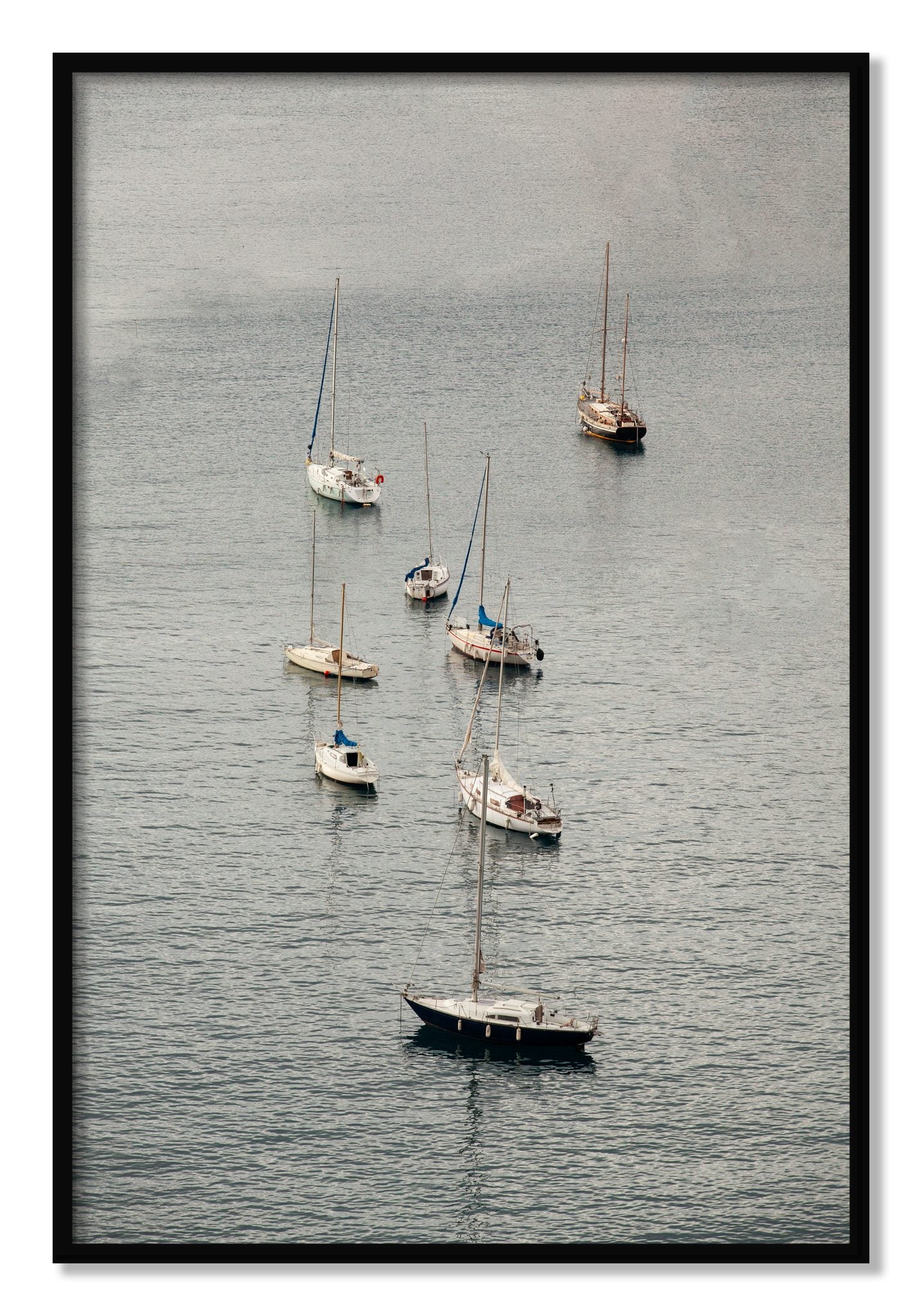 Framed photograph of Anchored by Dylan Ozanich, Black frame, Full Bleed