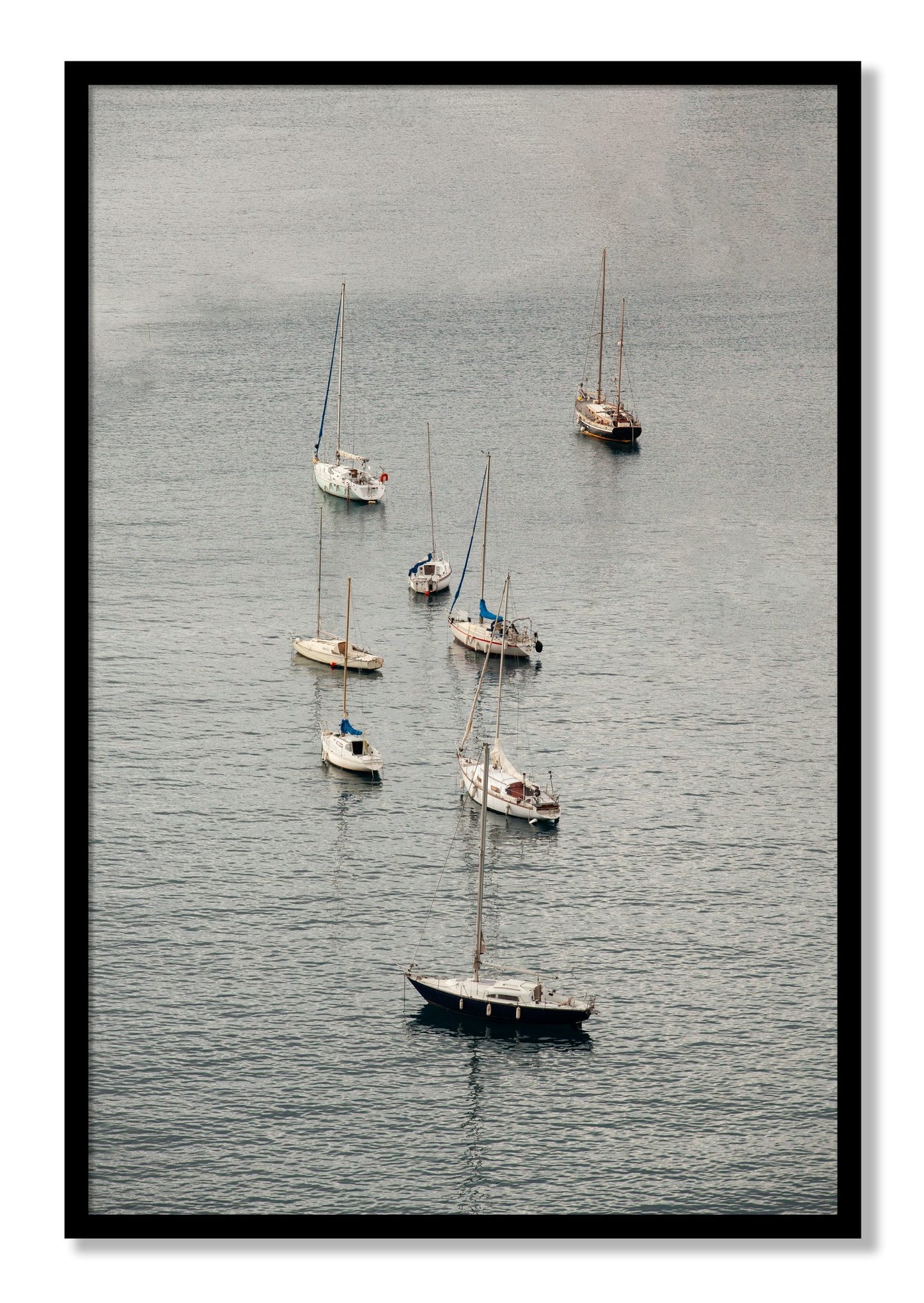 Framed photograph of Anchored by Dylan Ozanich, Black frame, Full Bleed