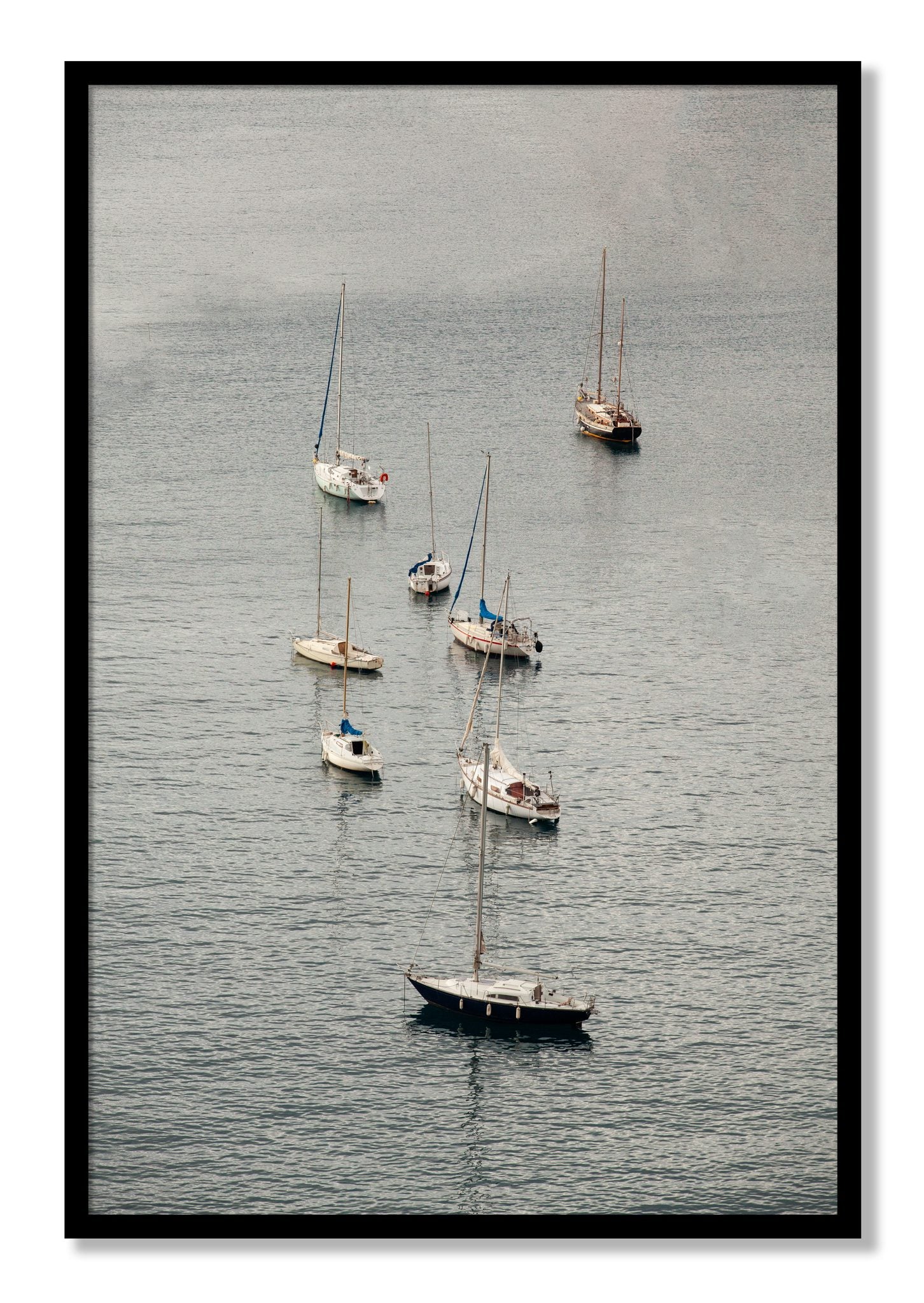 Framed photograph of Anchored by Dylan Ozanich, Black frame, Full Bleed
