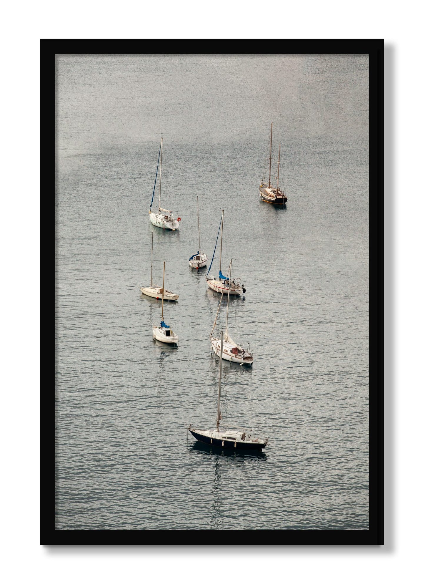 Framed photograph of Anchored by Dylan Ozanich, Black frame, Full Bleed