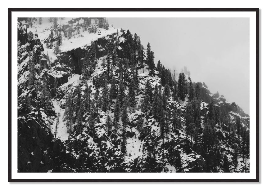 Ascend by Dylan Ozanich, 48×72 print with a White Border in a Black Walnut frame