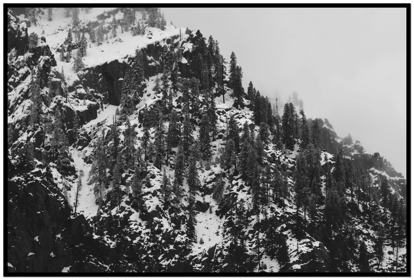 Ascend by Dylan Ozanich, 48×72 Full Bleed Print in a Black frame