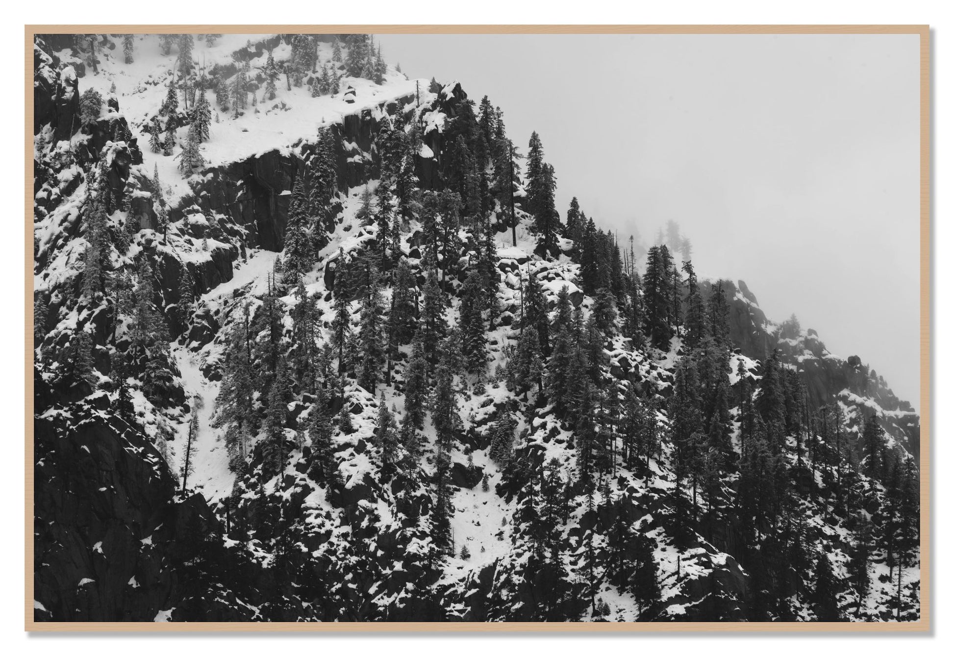Ascend by Dylan Ozanich, 48×72 Full Bleed Print in an Oak frame