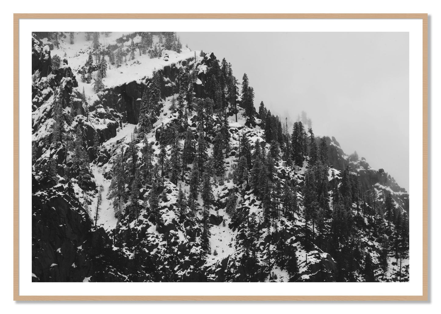 Framed photograph of Ascend by Dylan Ozanich, Oak frame, Borders